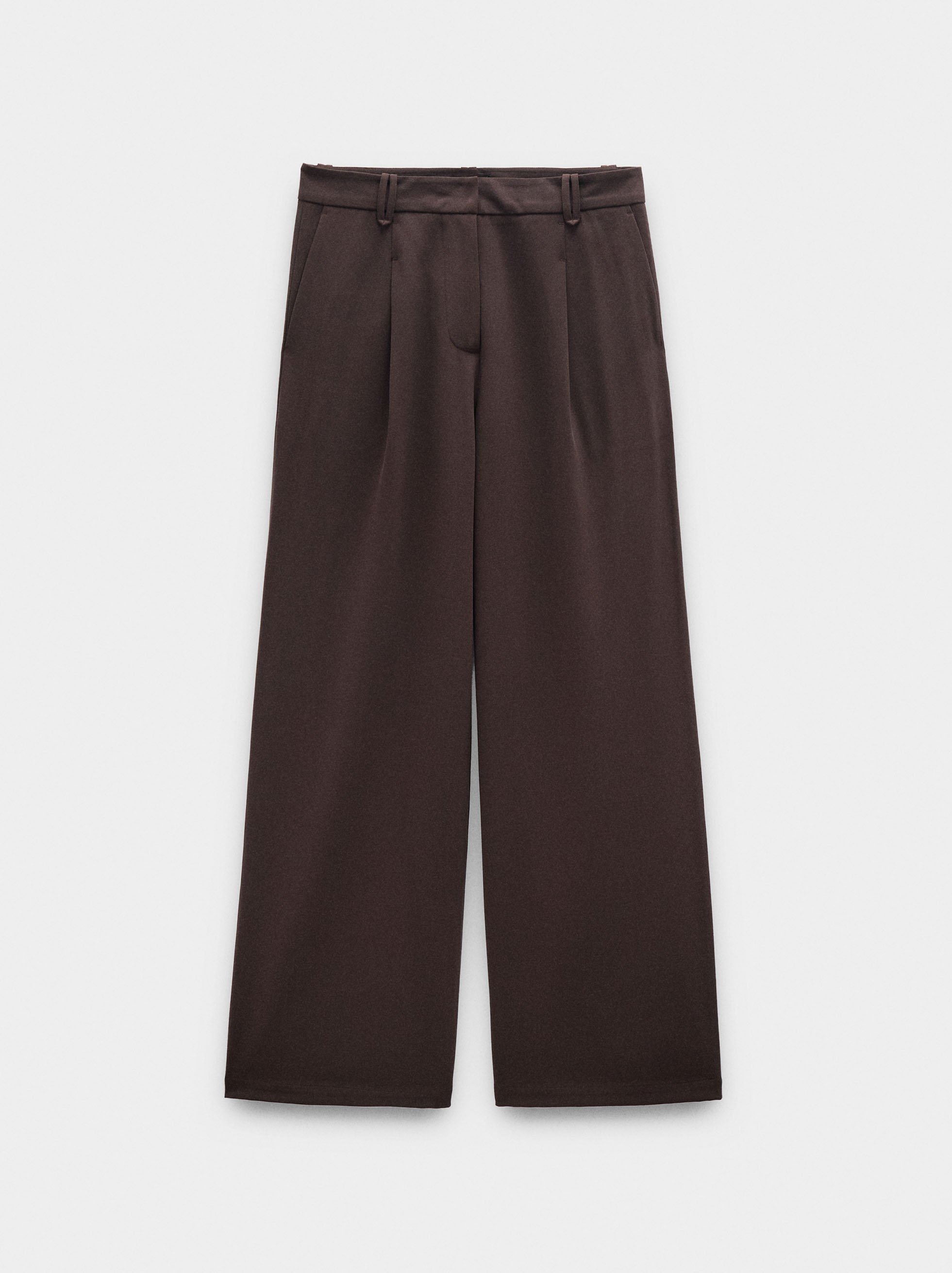 Fluid trousers with pleats image number 5.0