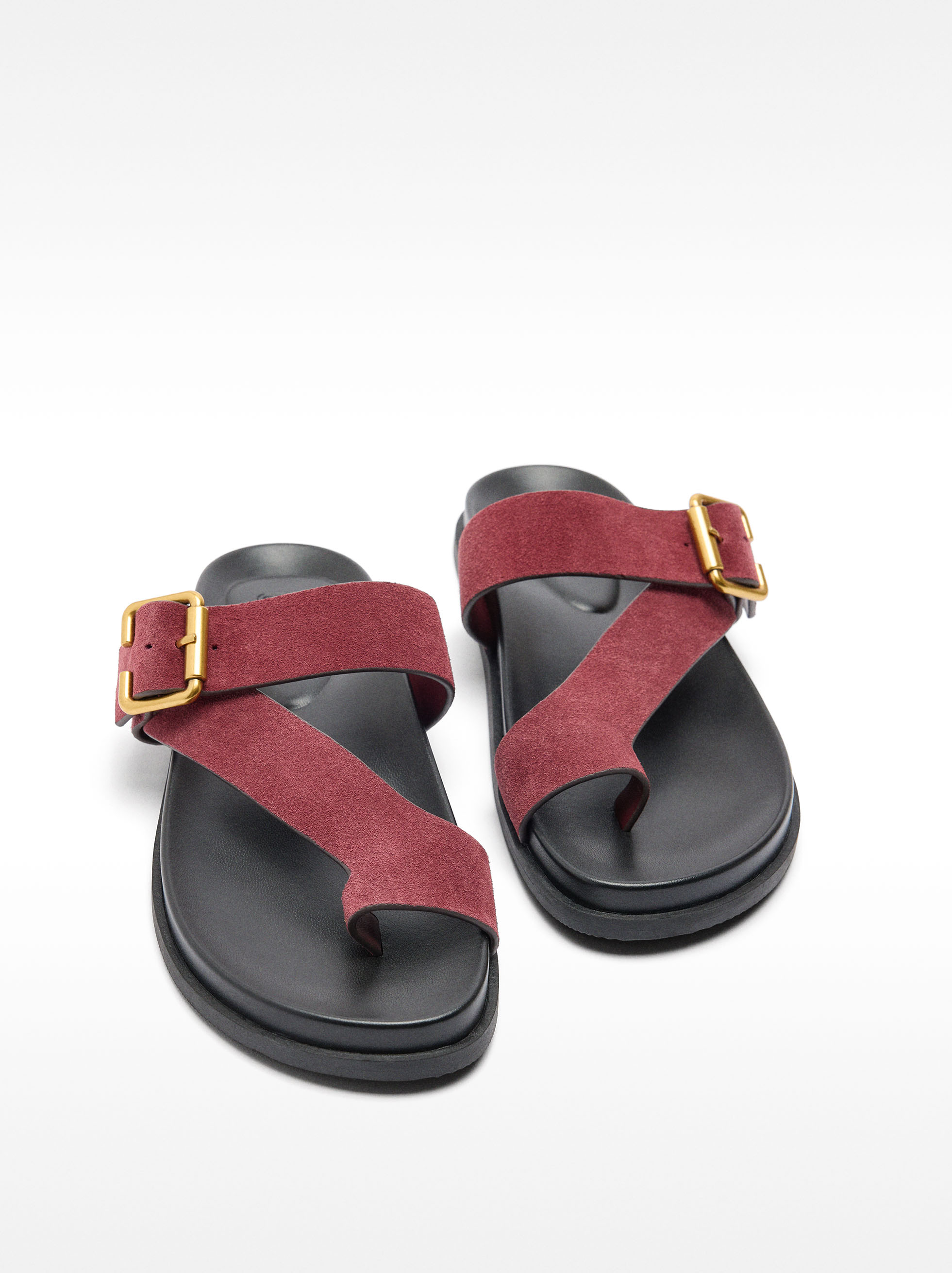 Sandales en cuir avec brides et boucle image number 6.0