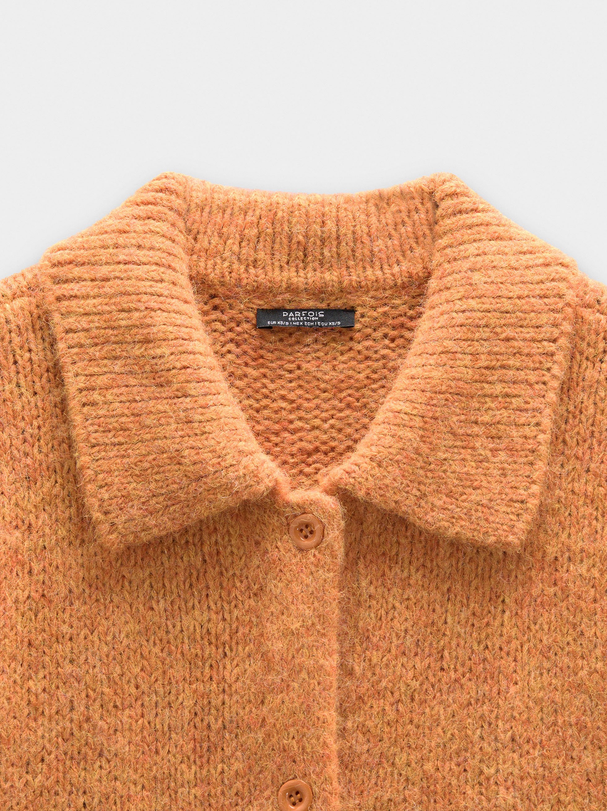 Plain knit cardigan image number 5.0