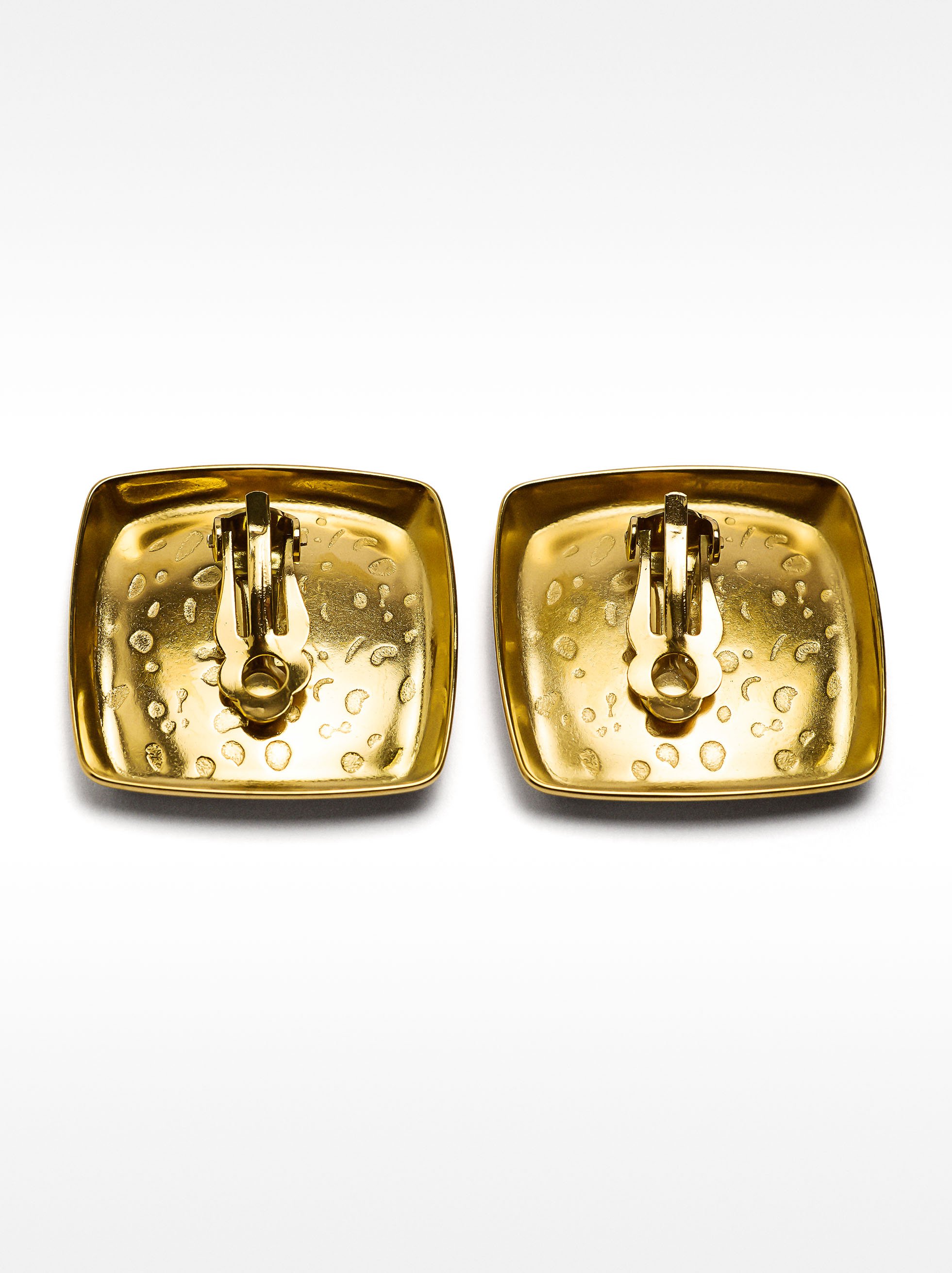 Square earrings – stainless steel image number 2.0