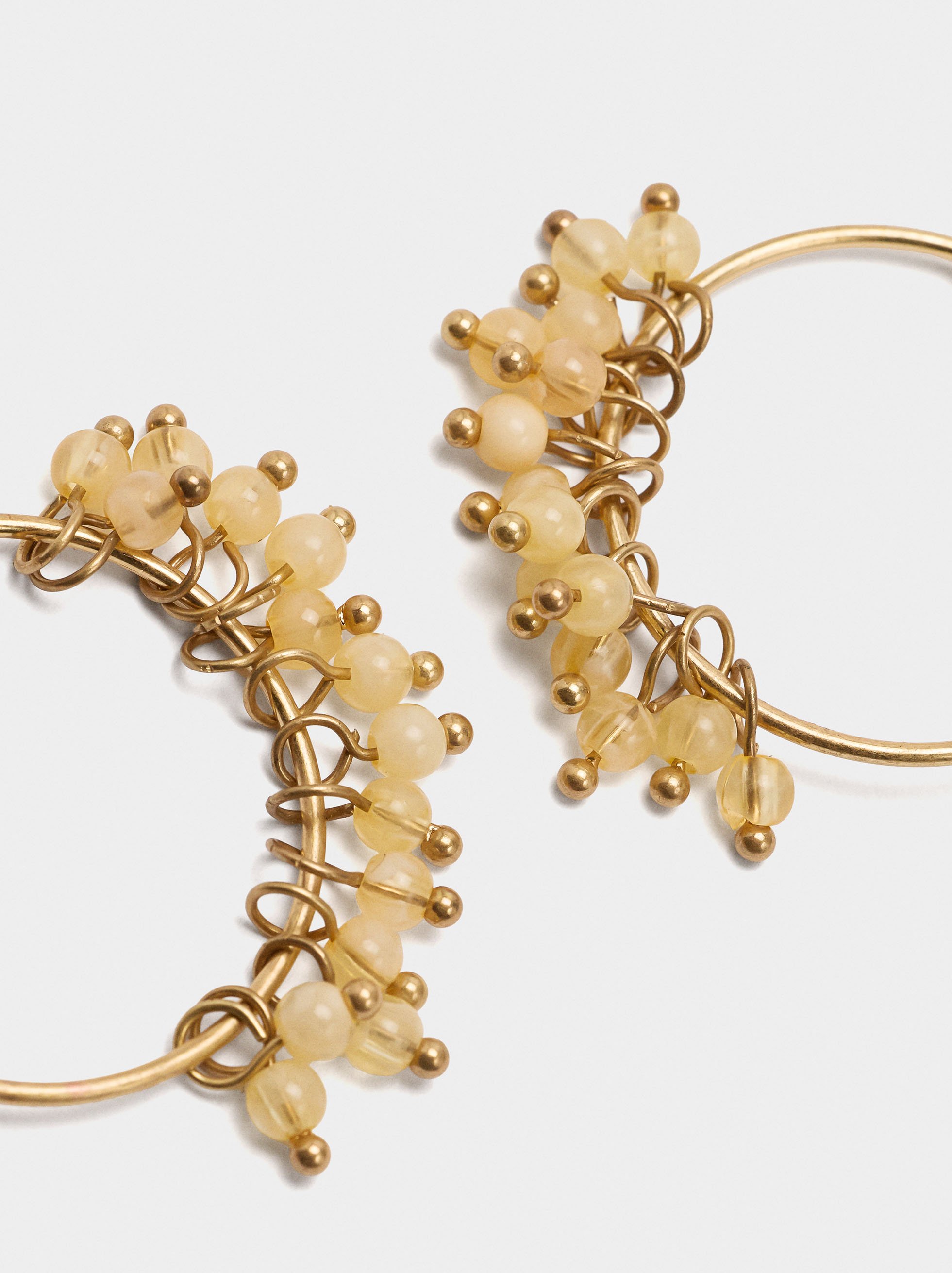 Créoles ouvertes avec cristaux multicolores image number 1.0