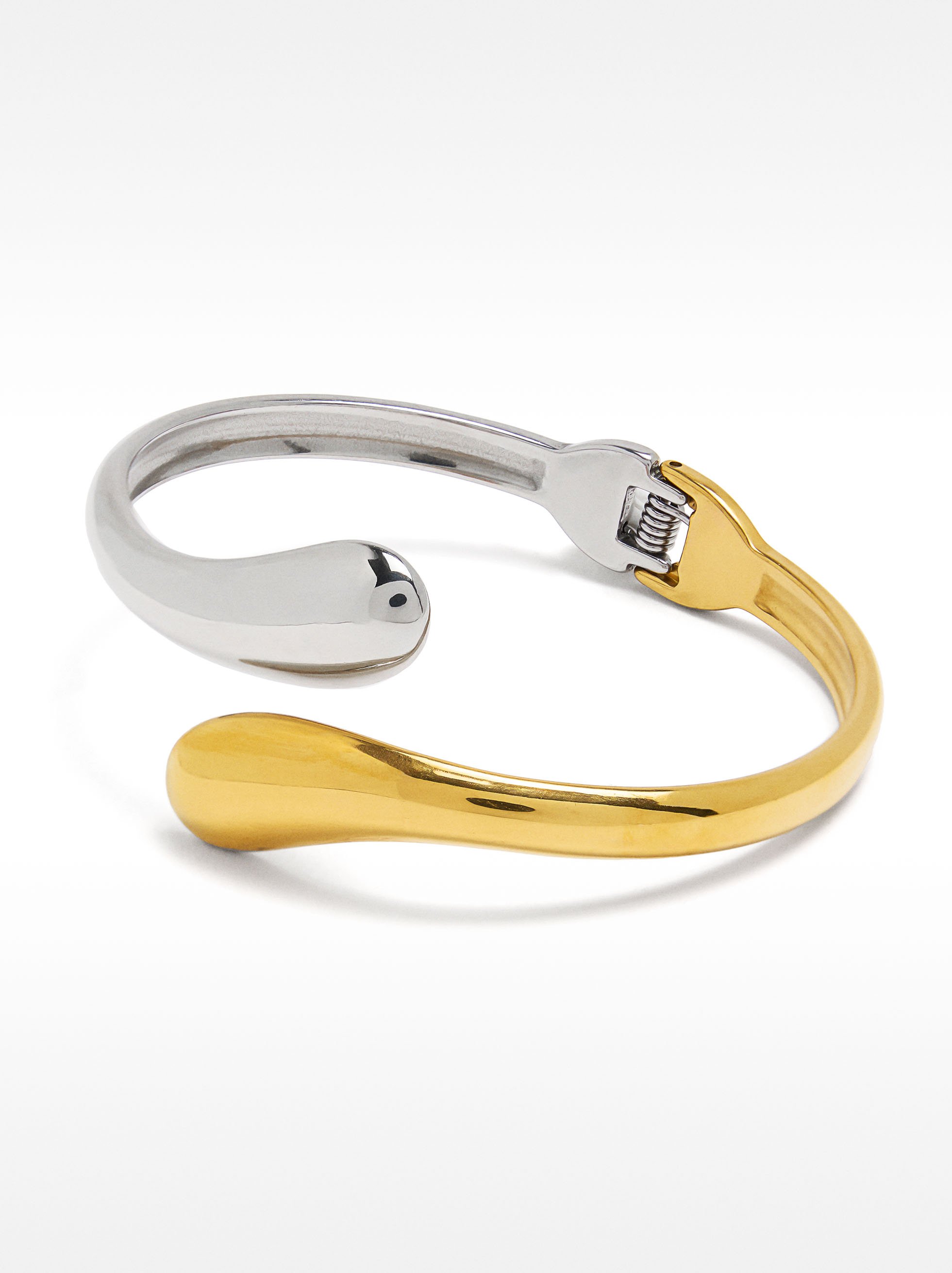 Bicolor stainless steel bracelet image number 2.0