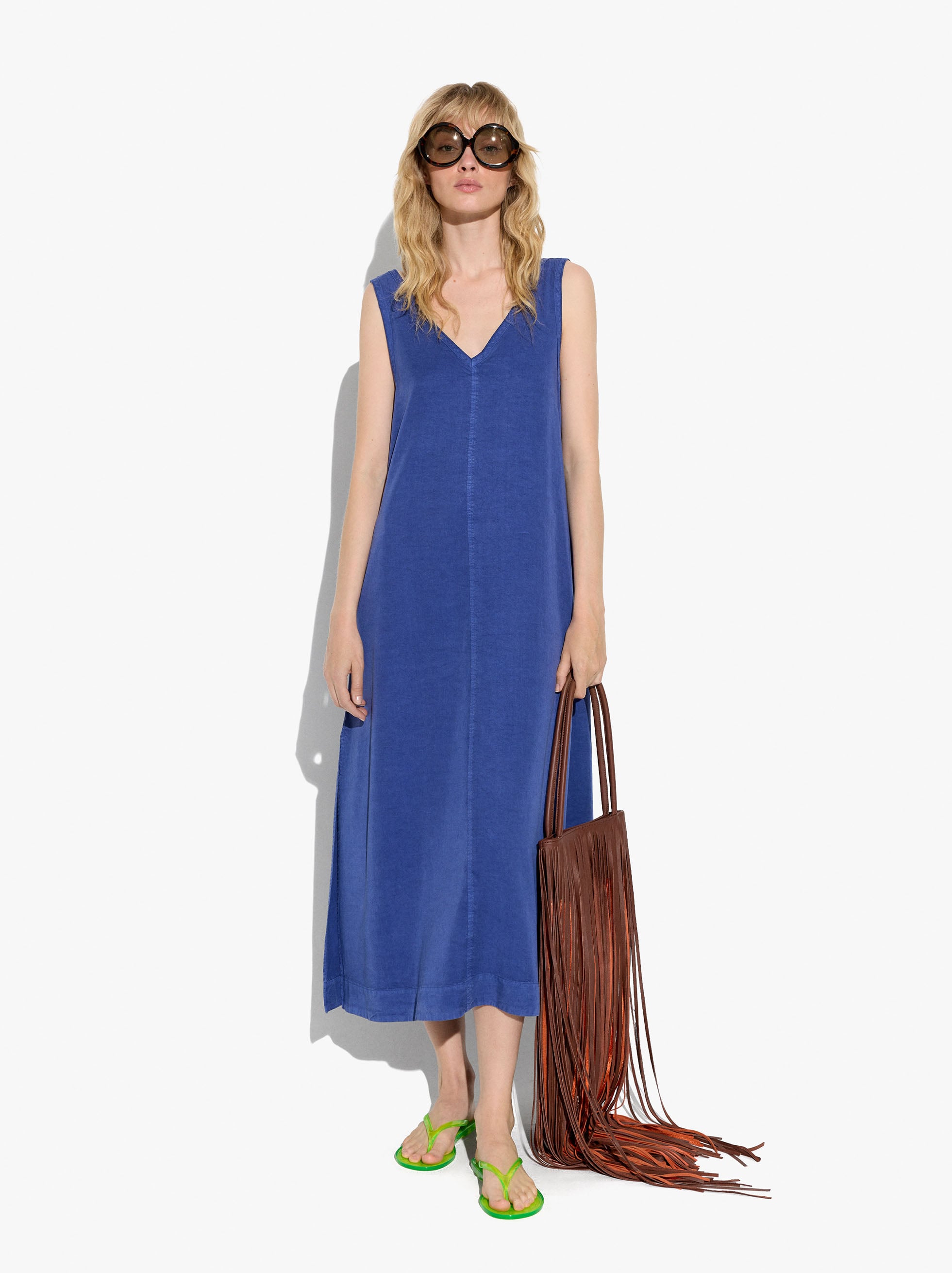 Vestido fluido 100% lyocell image number 3.0