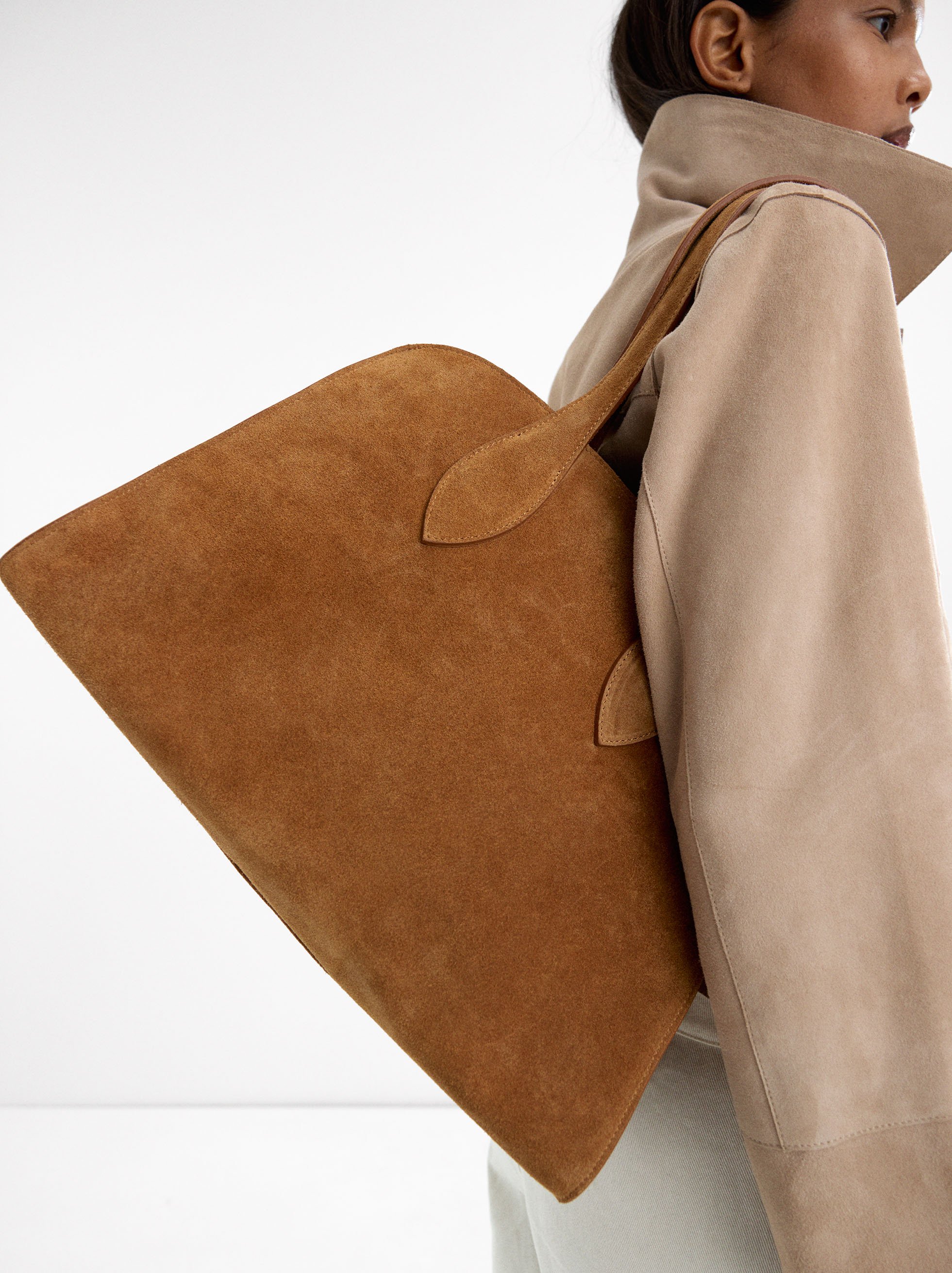 Leather tote bag image number 1.0