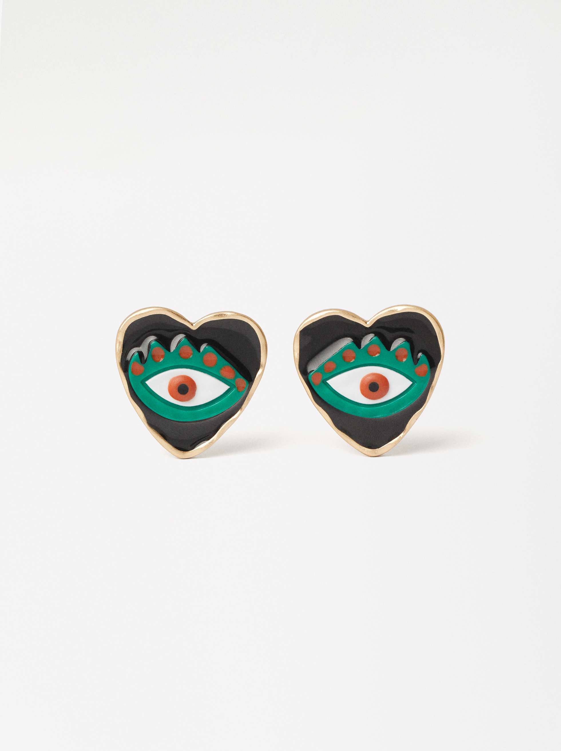 Earrings With Hearts And Eyes image number 0.0