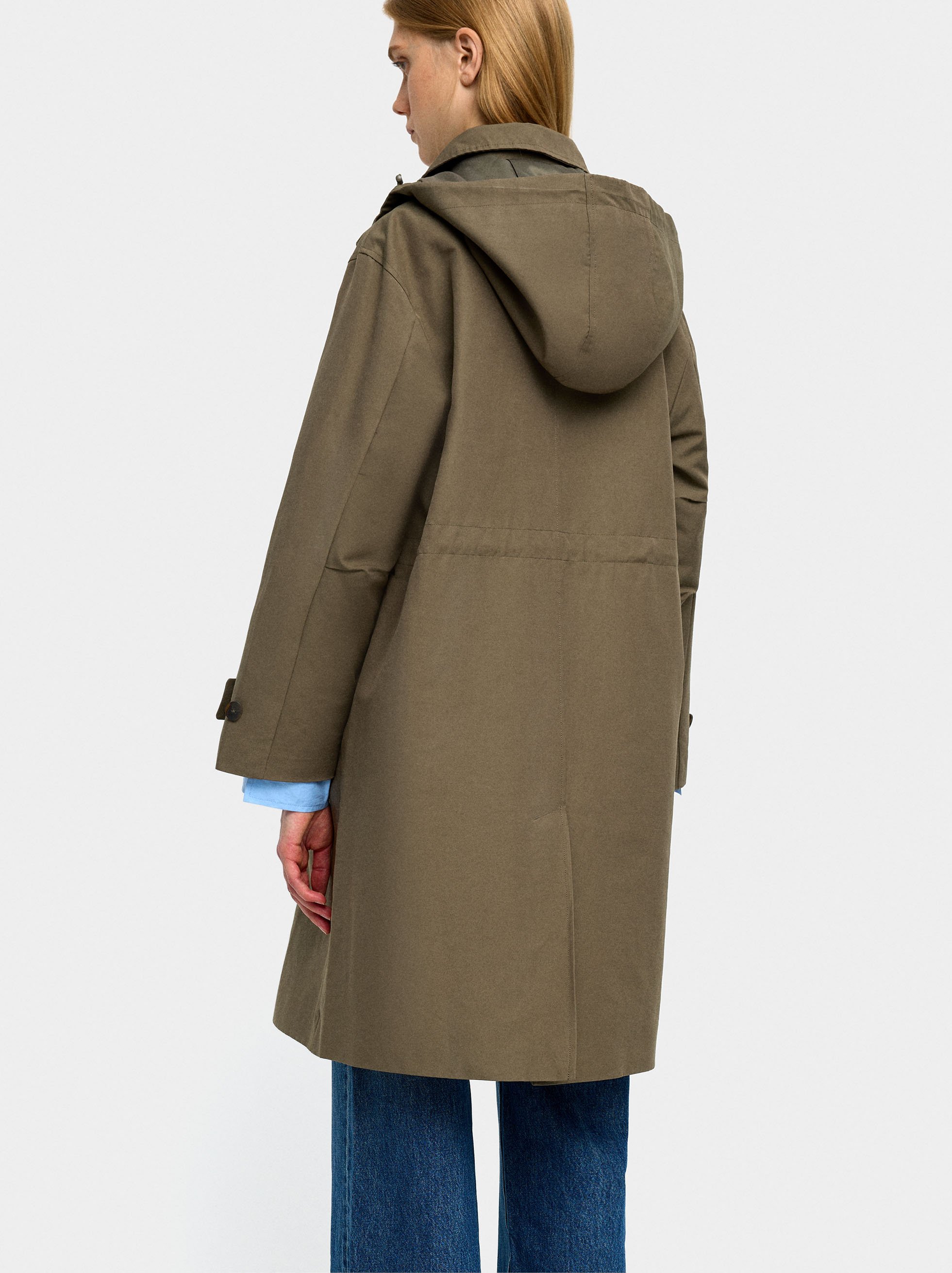 Light parka with hood image number 2.0