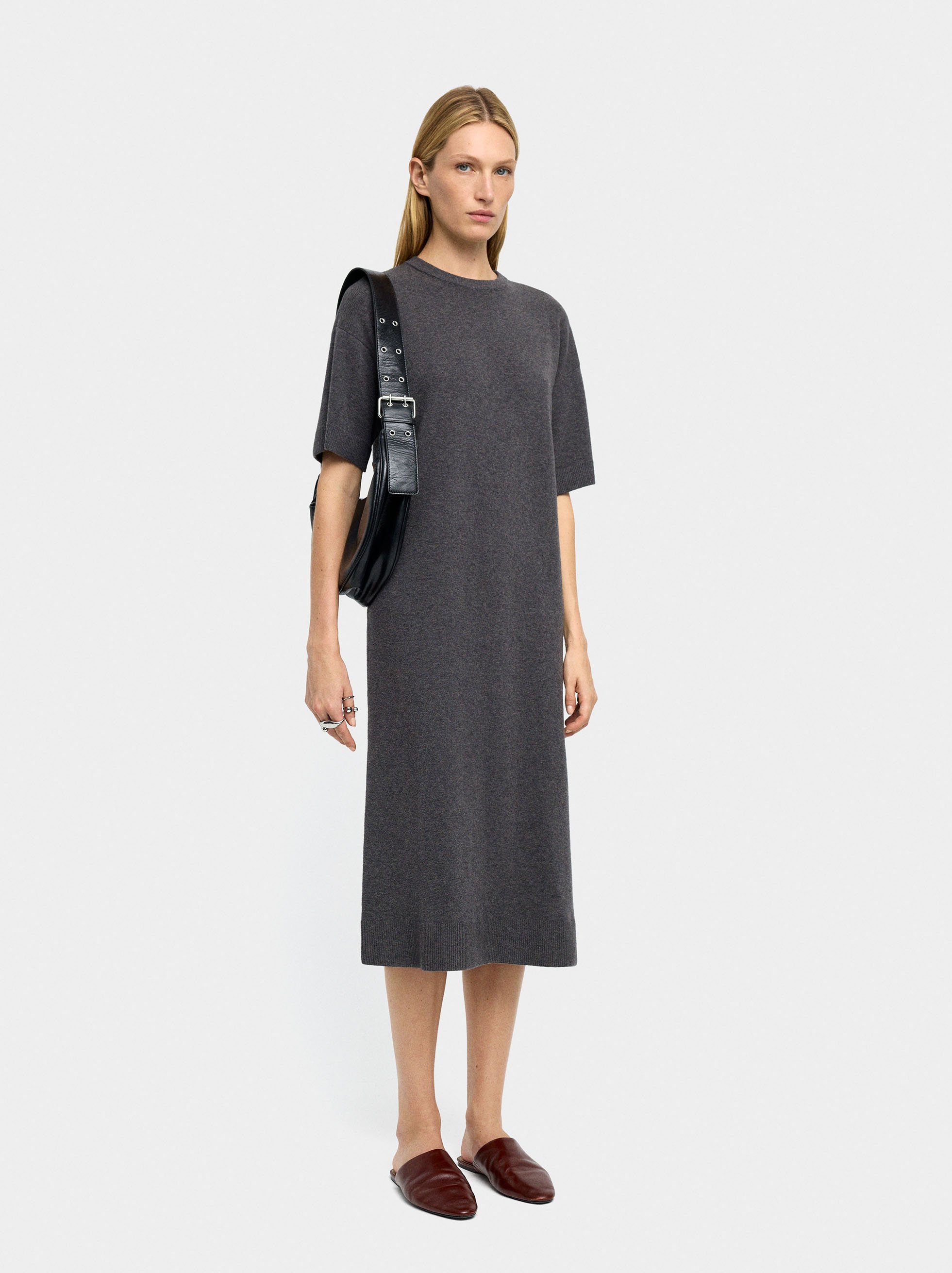 Robe midi en maille image number 0.0