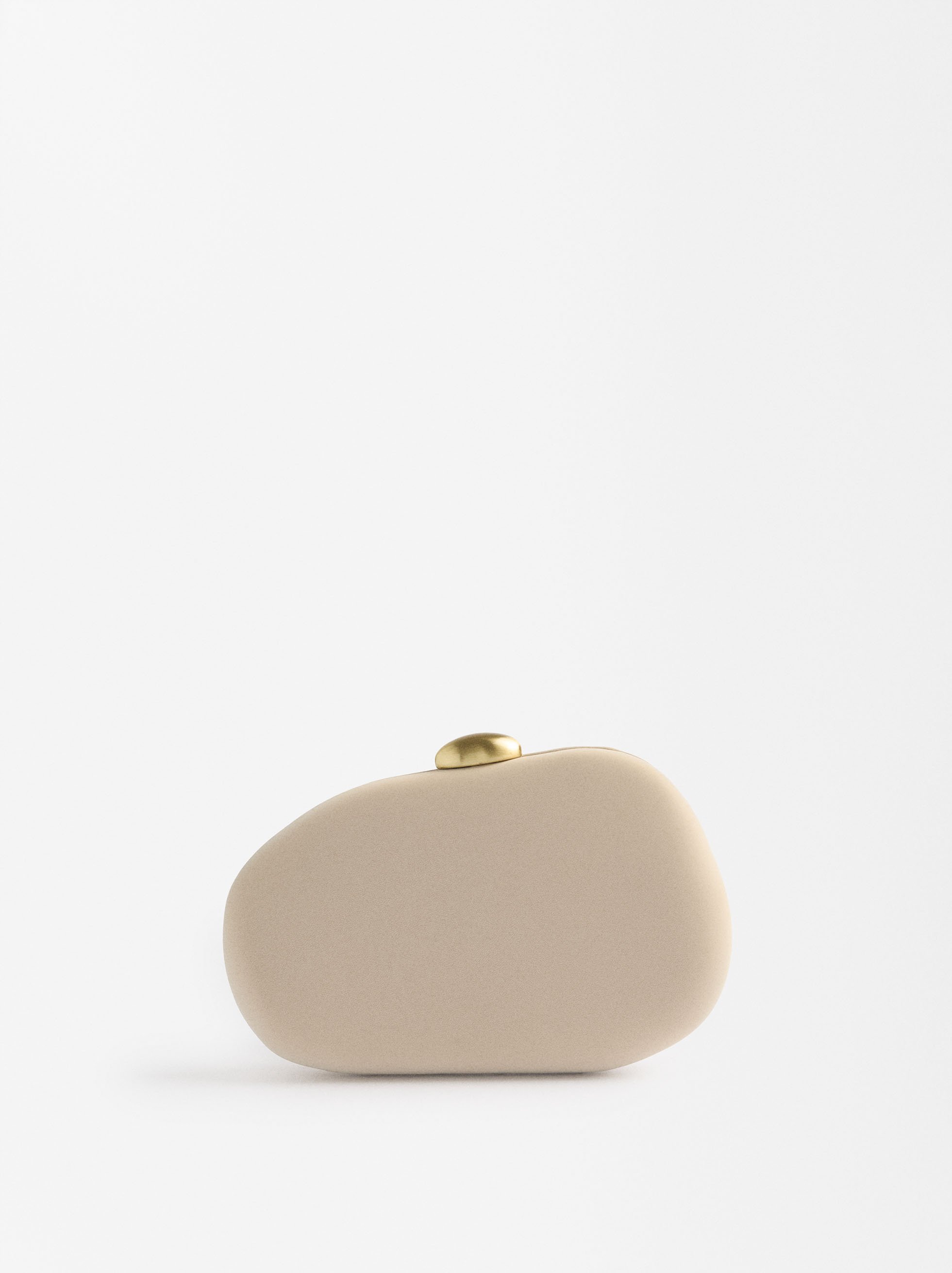 Oval party clutch, Ecru, hi-res