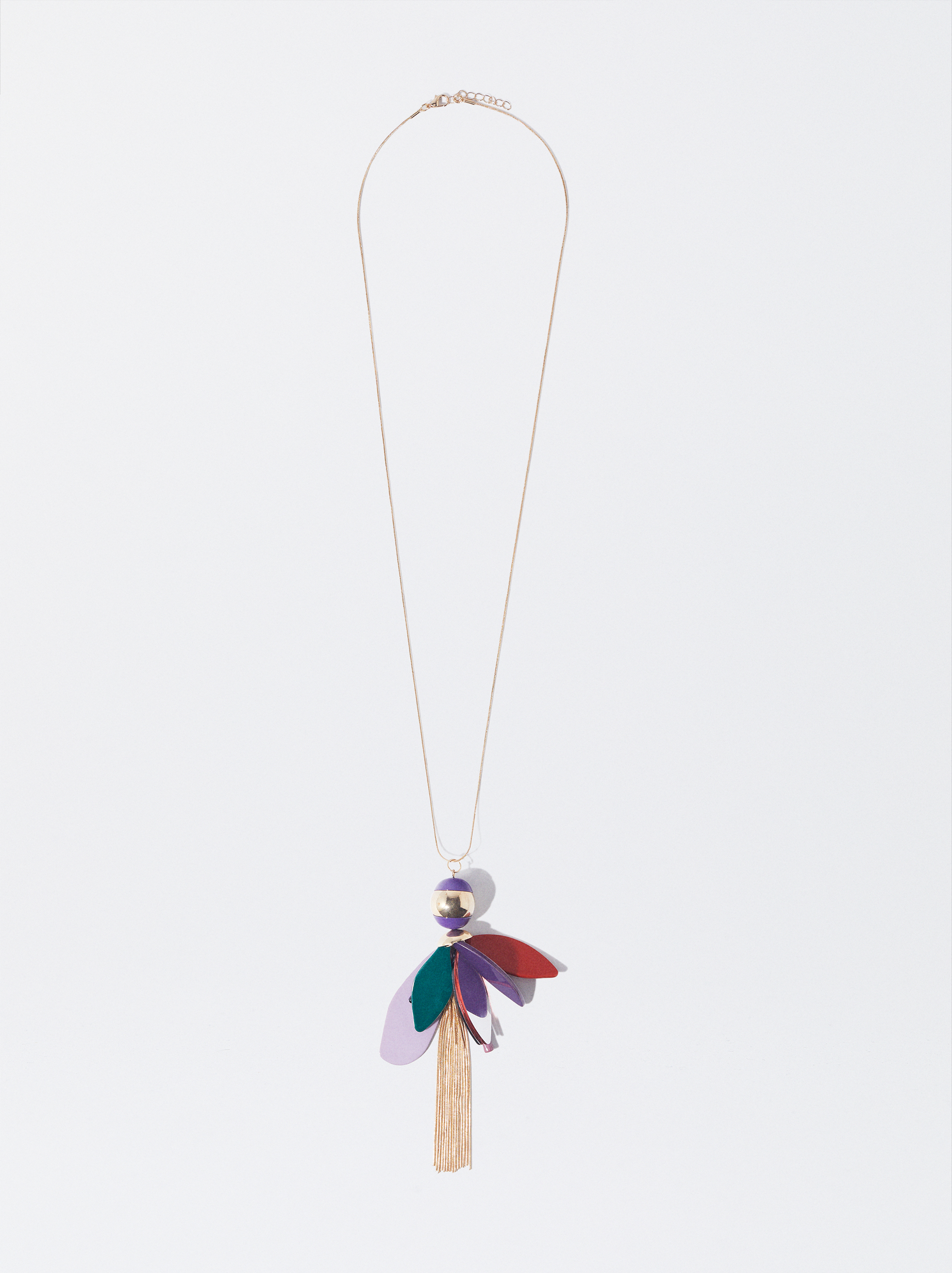 Online Exclusive - Multicoloured Necklace With Resin image number 0.0