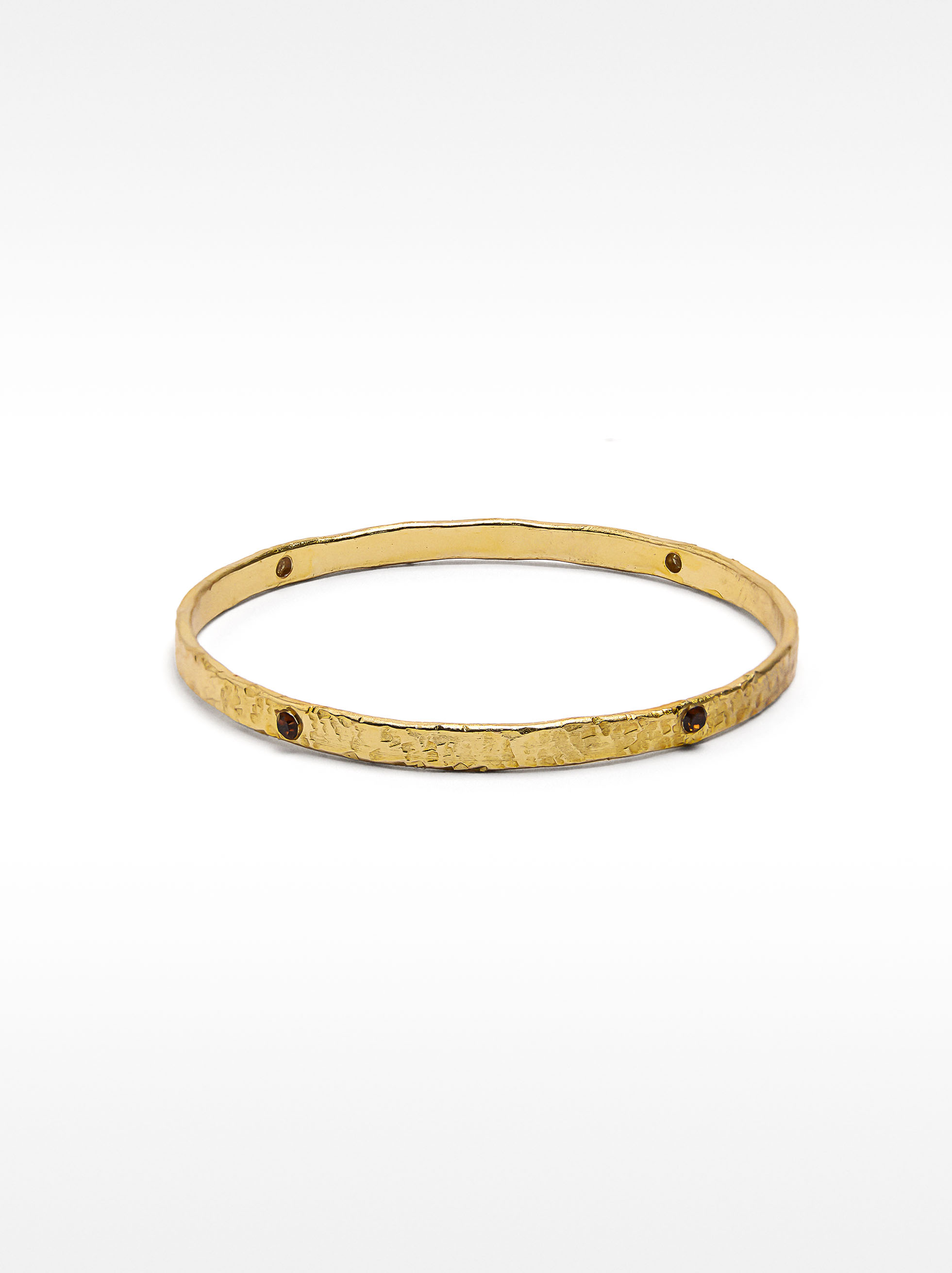 Flat rigid bracelet with colour details image number 0.0