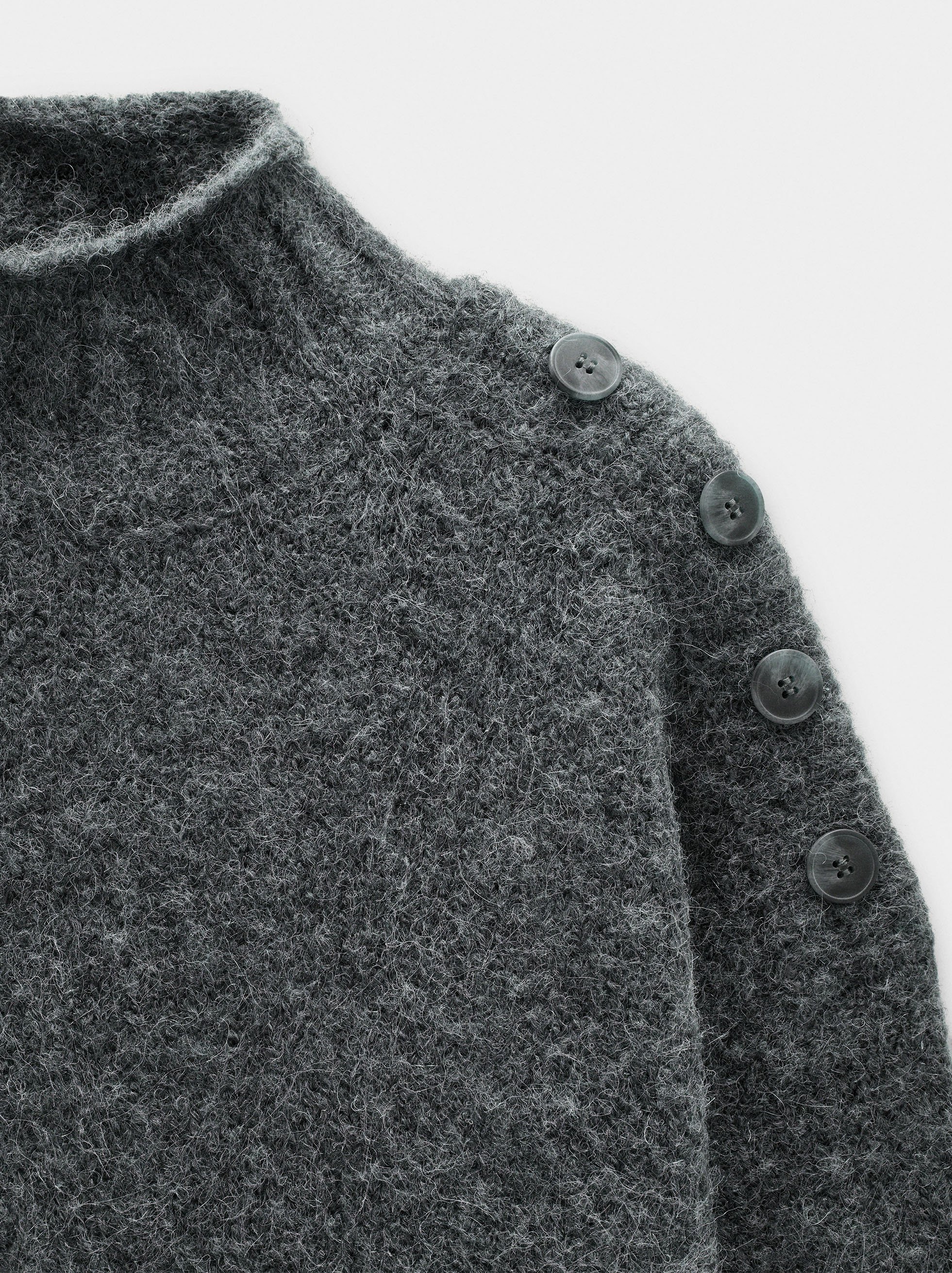 Knit sweater with button detail image number 5.0