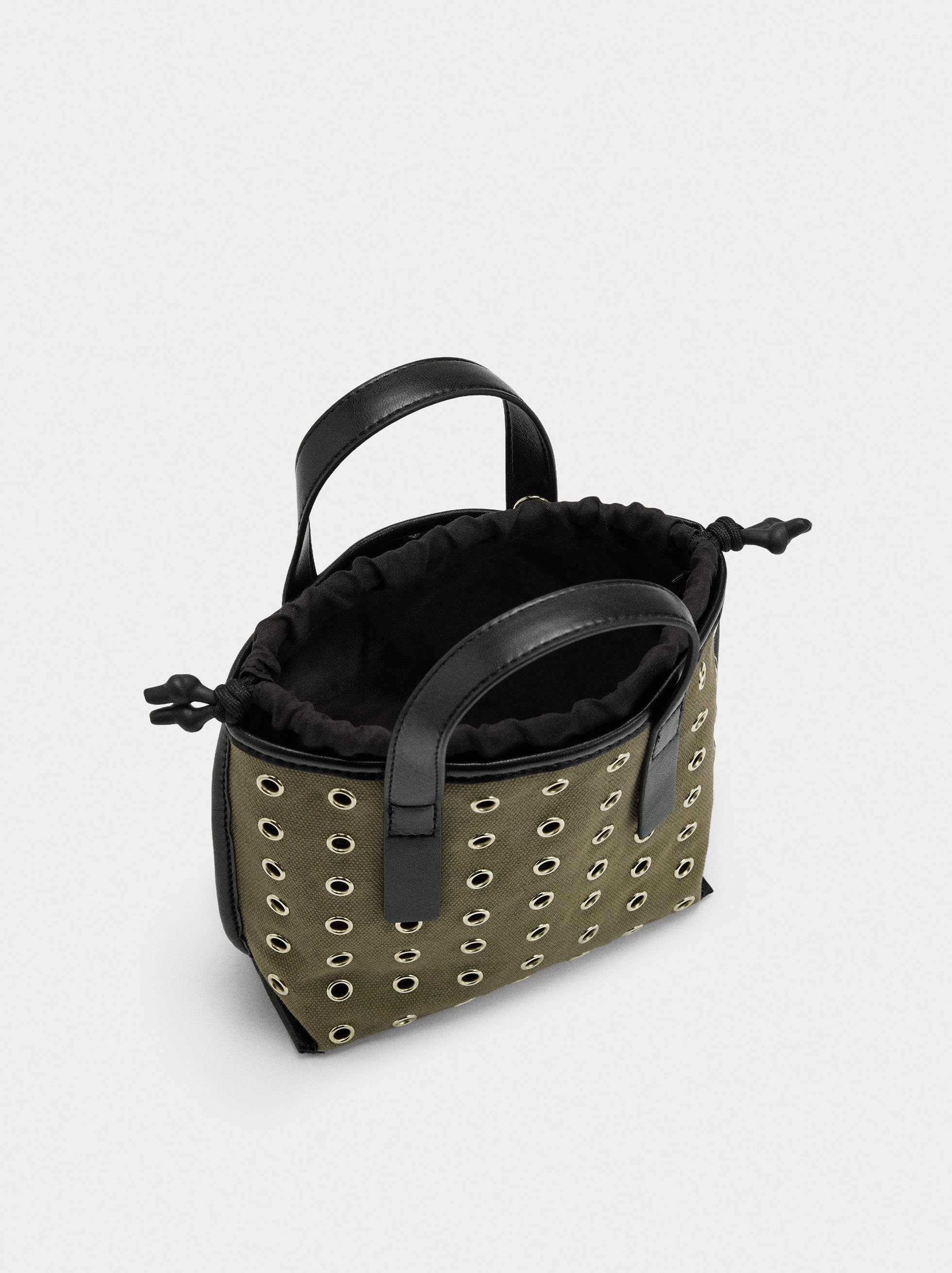 Tote bag with studs and inner pouch image number 5.0