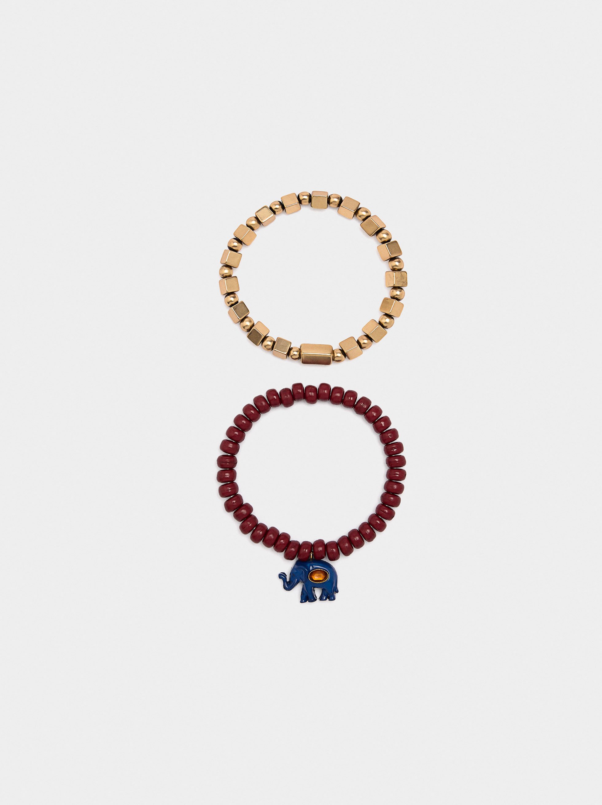 Set de bracelets &eacute;lastiques avec pierres image number 3.0