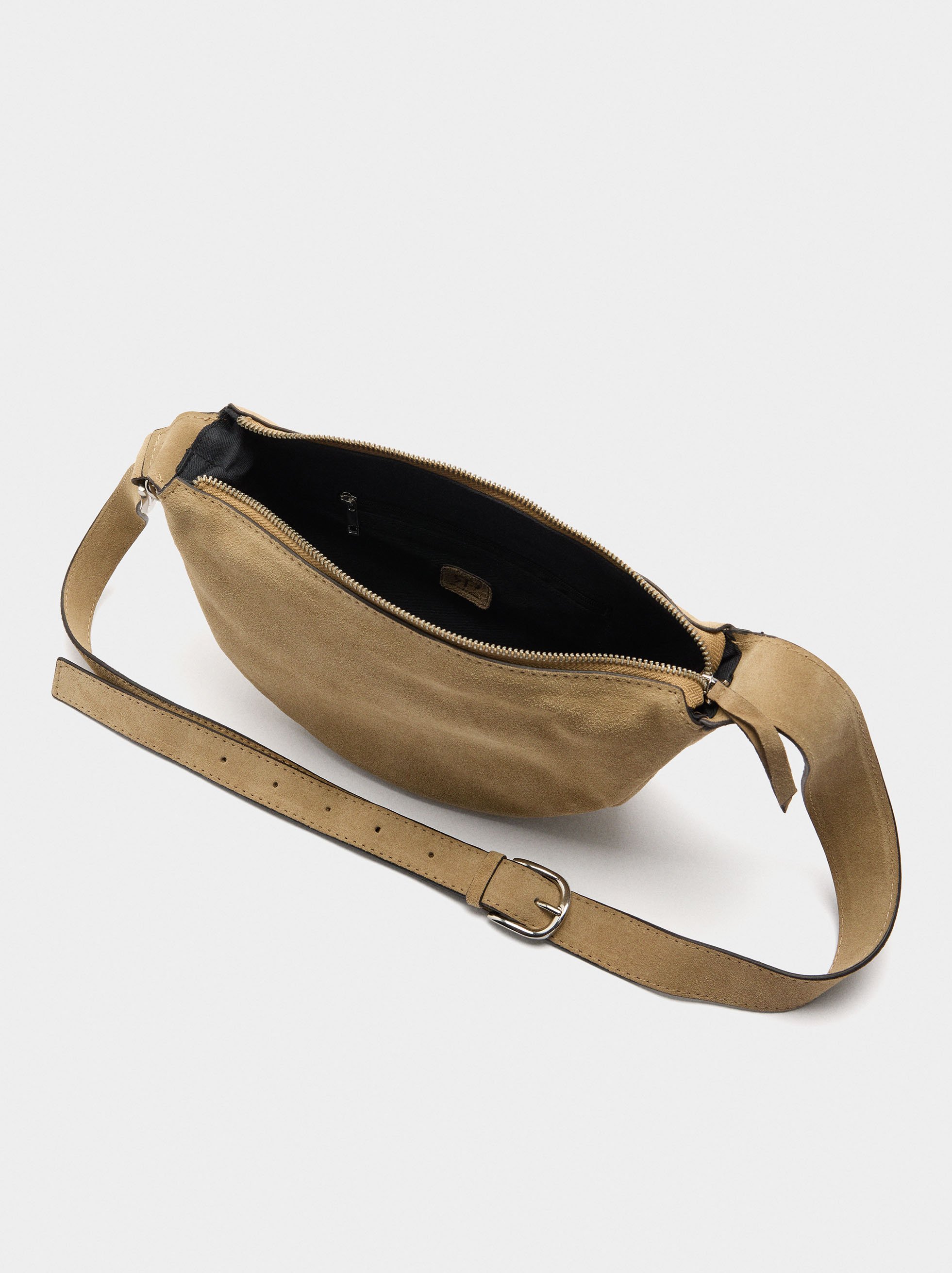Leather hobo bag image number 4.0