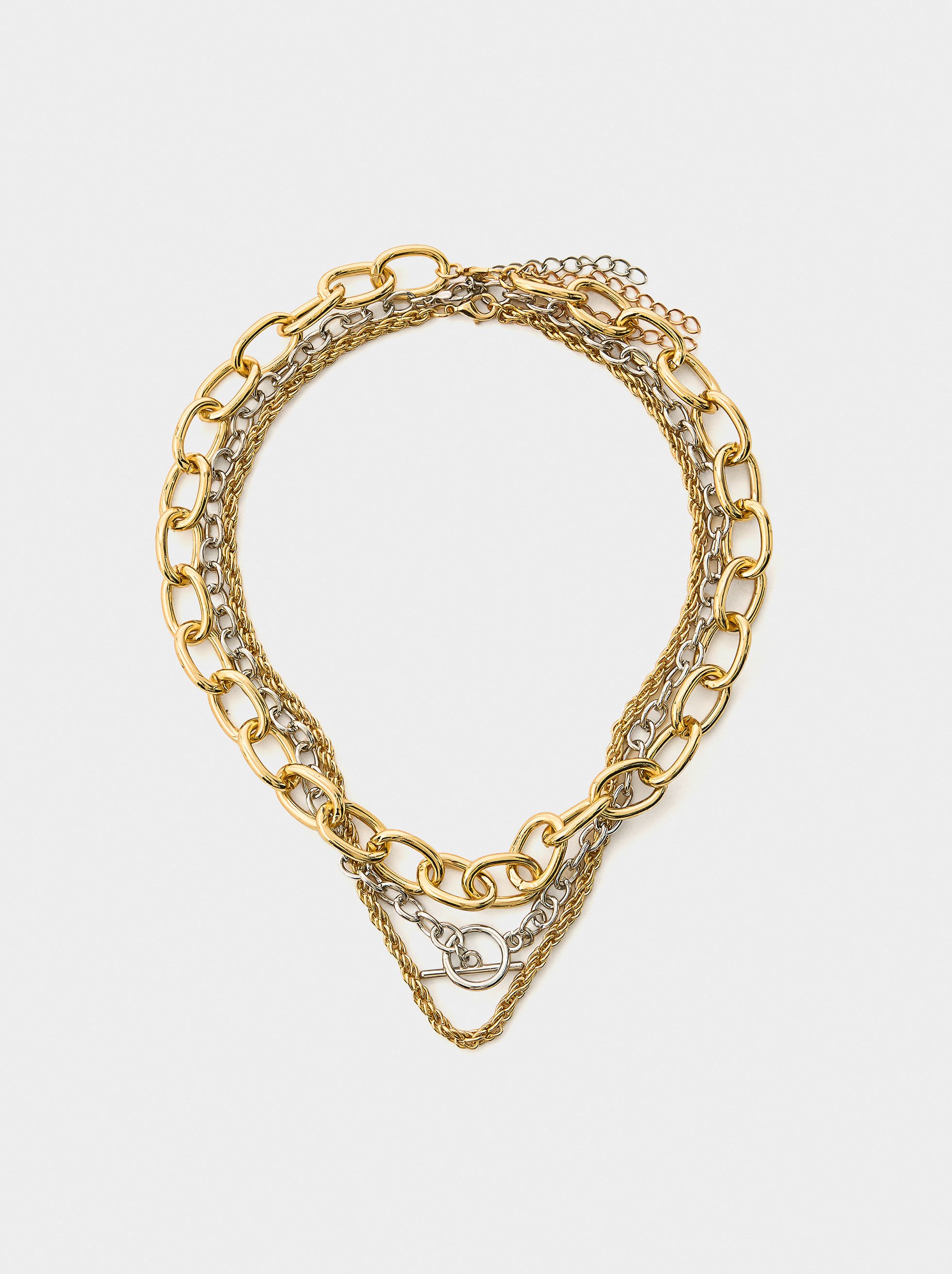 Set of necklaces with links image number 0.0