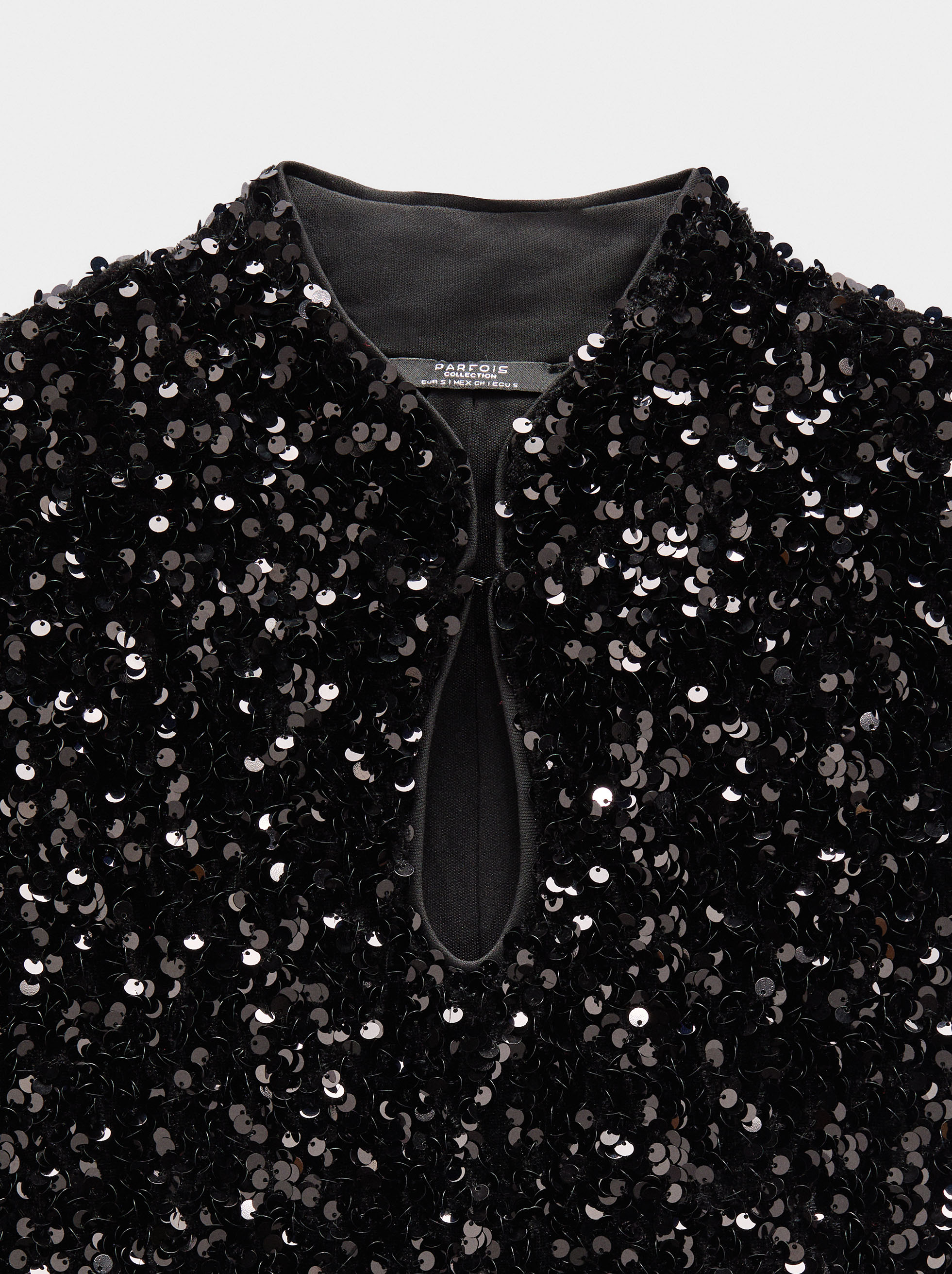 Long midi dress with sequins image number 5.0