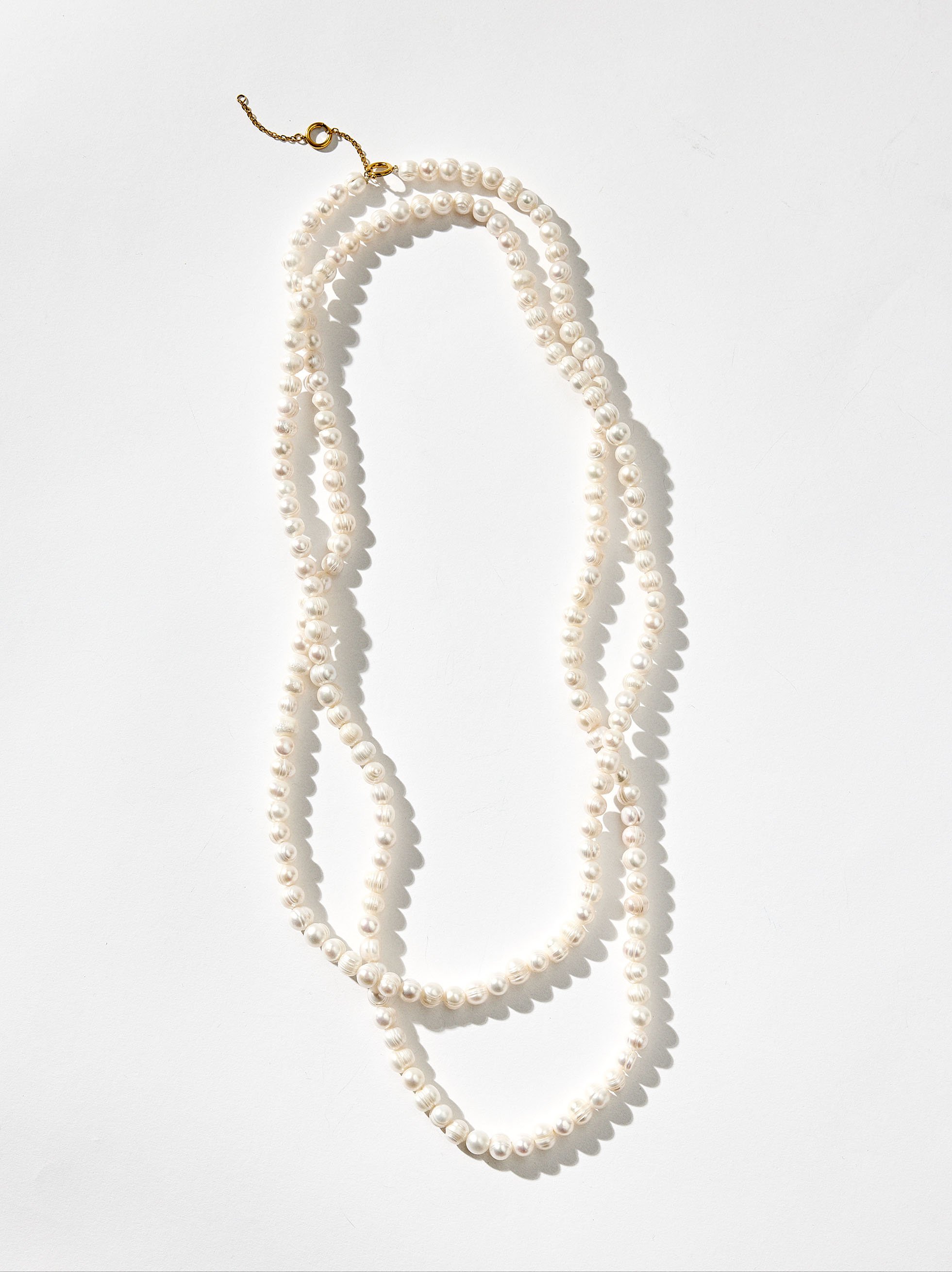 Long Necklace with Baroque Freshwater Pearls