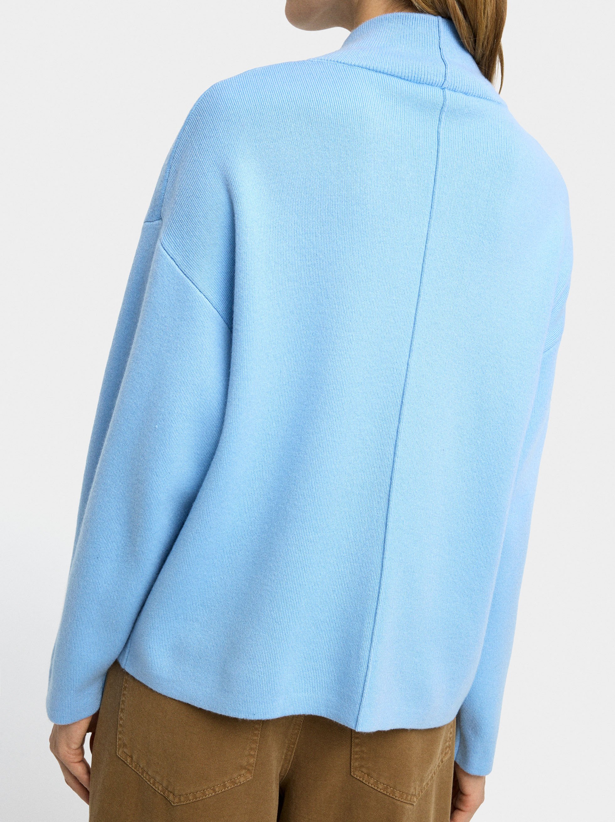 Zipped knit cardigan image number 3.0