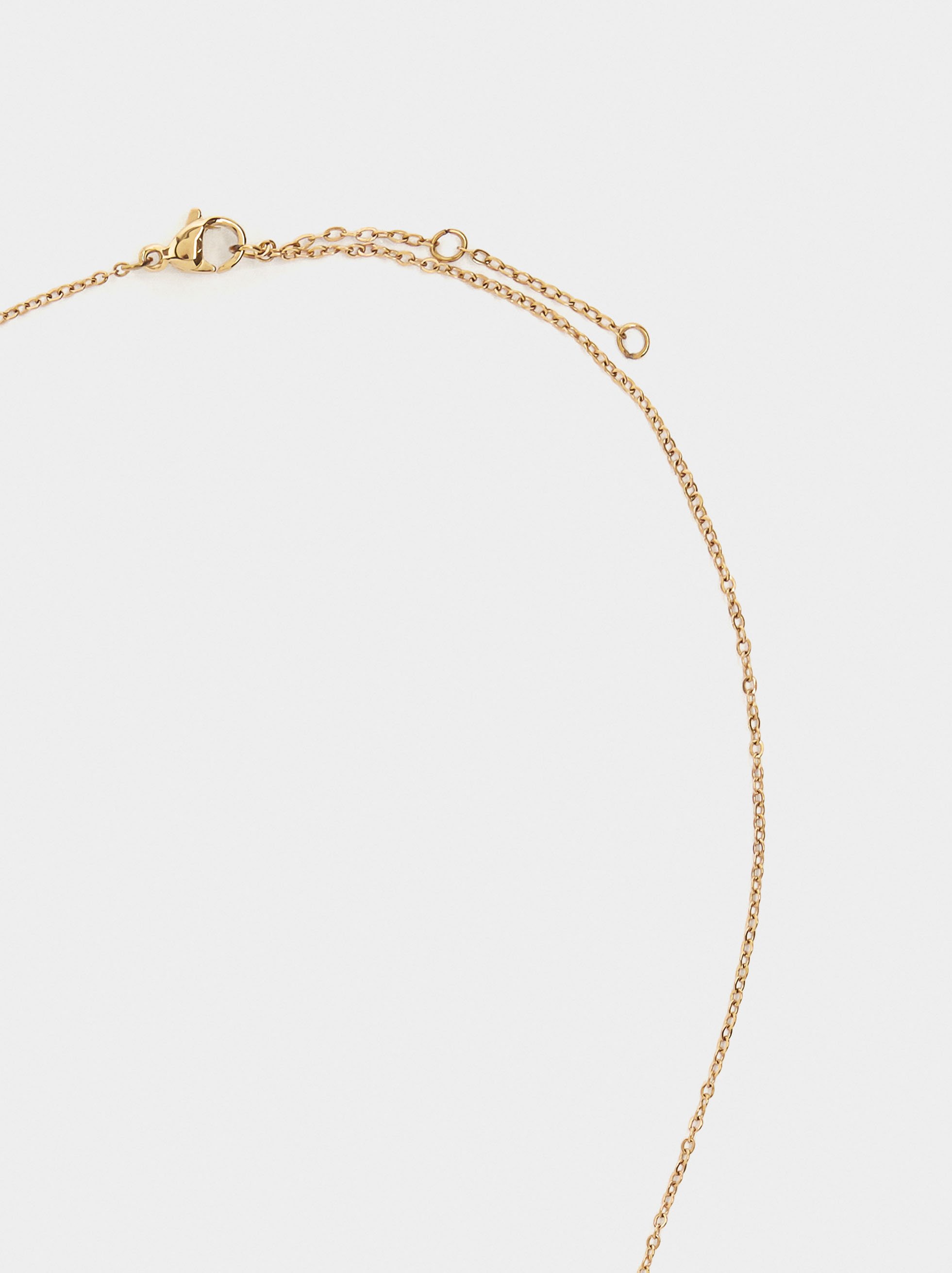 Collar con cristales - acero inoxidable image number 3.0