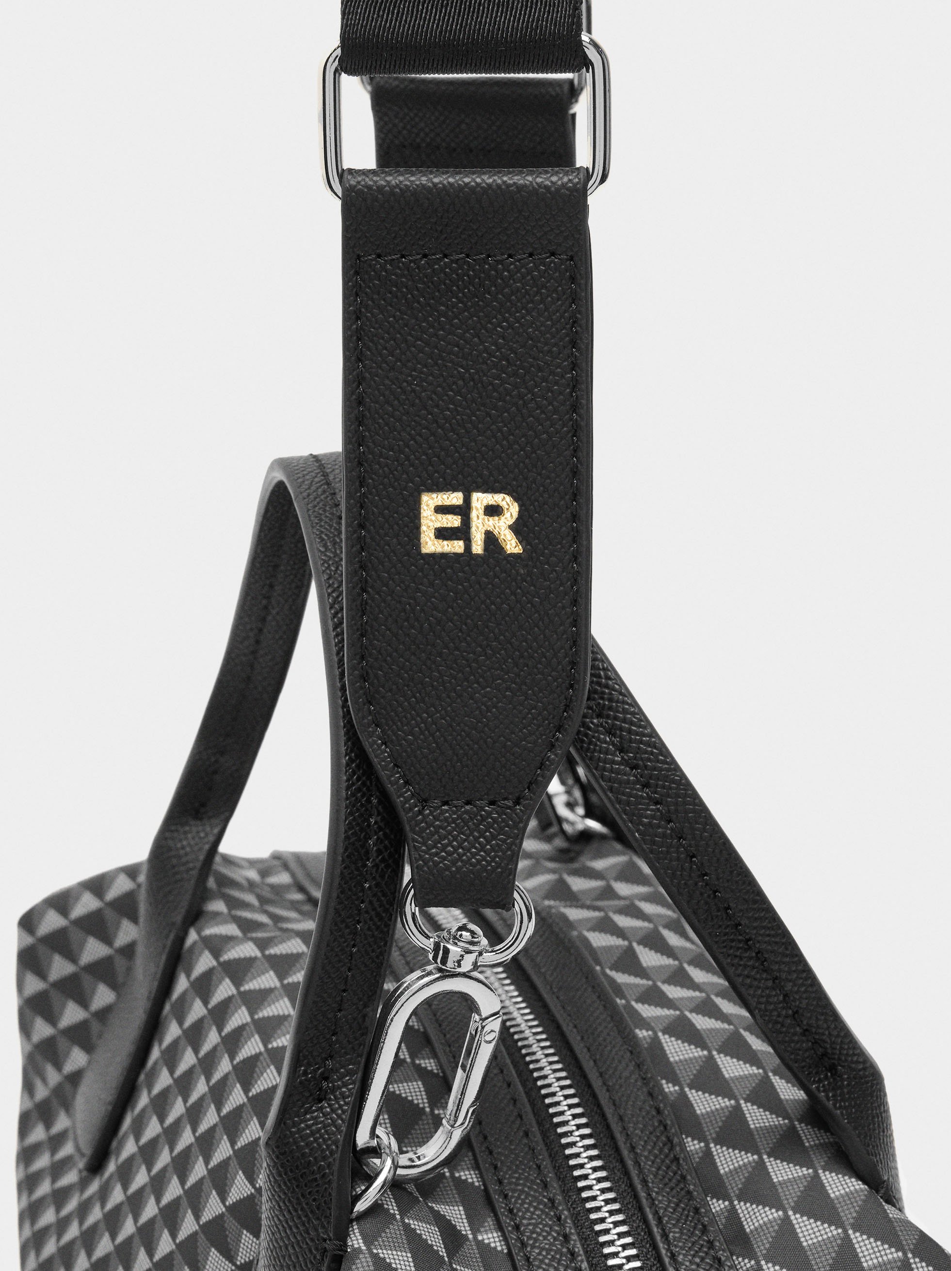Printed nylon tote bag image number 1.0