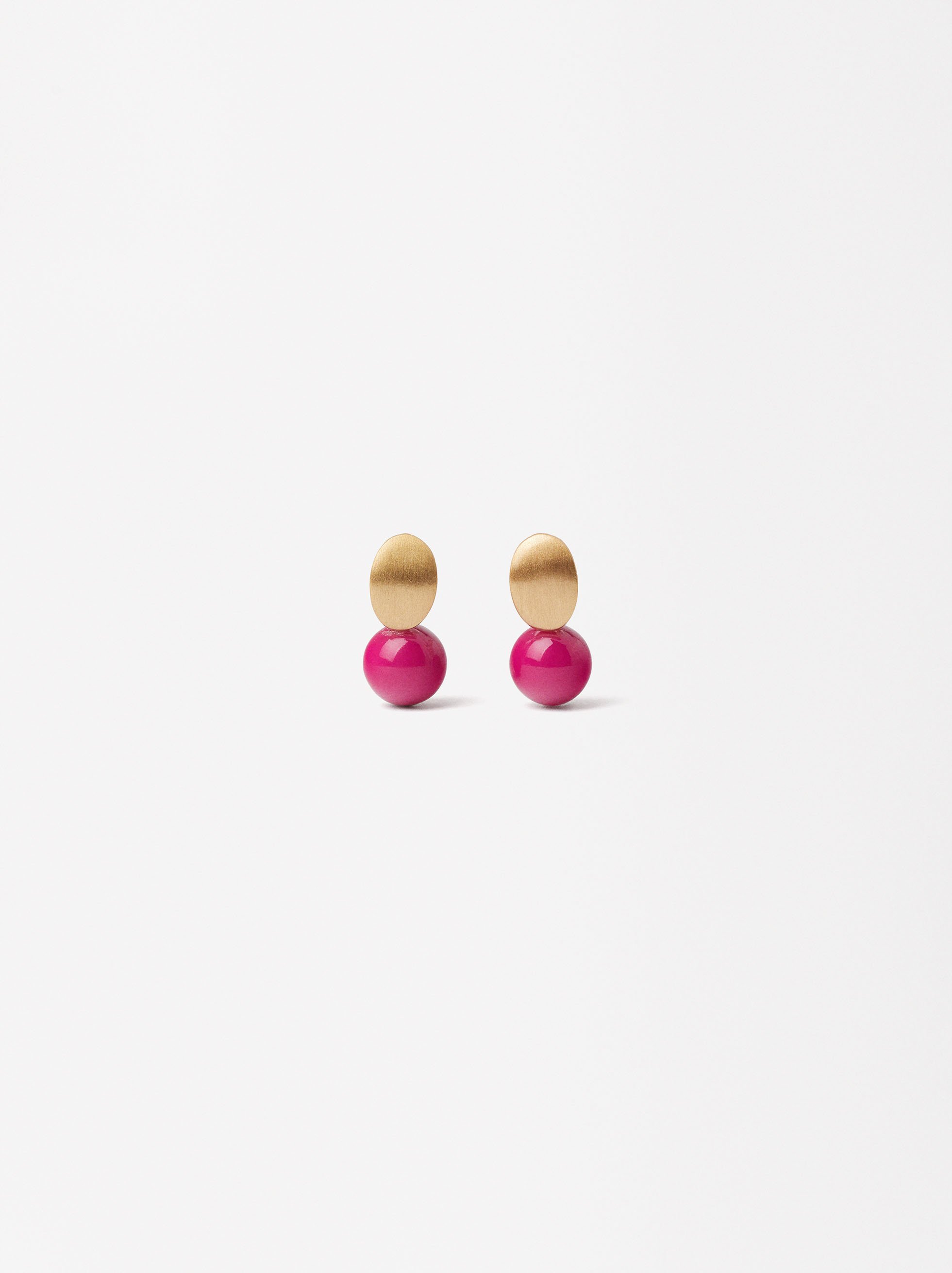 Short Earrings With Rhinestones image number 0.0