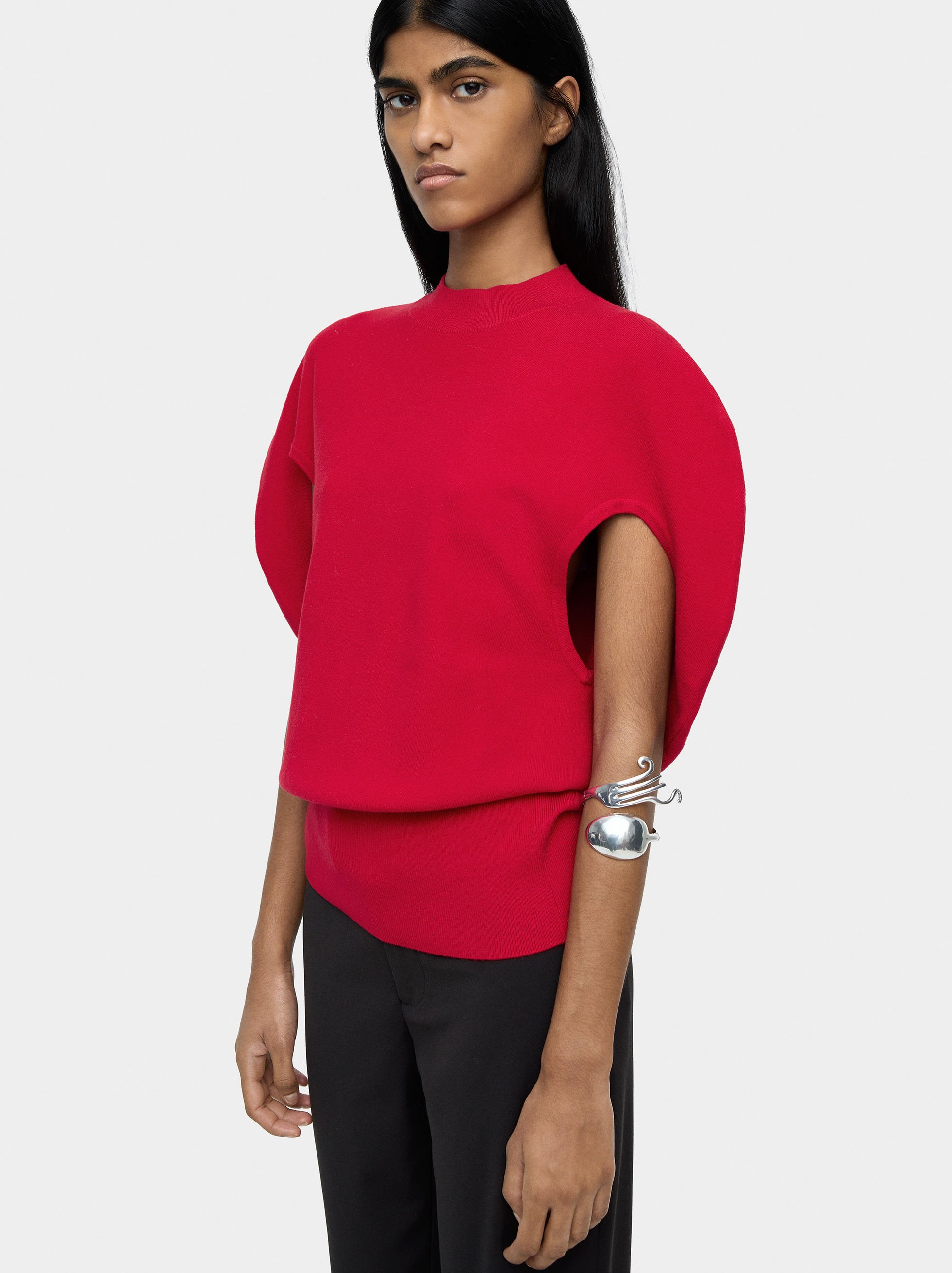 Knitted balloon top image number 2.0