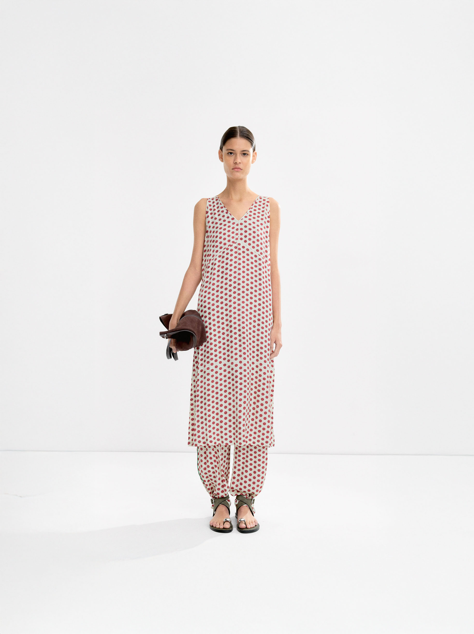 Printed midi dress image number 7.0