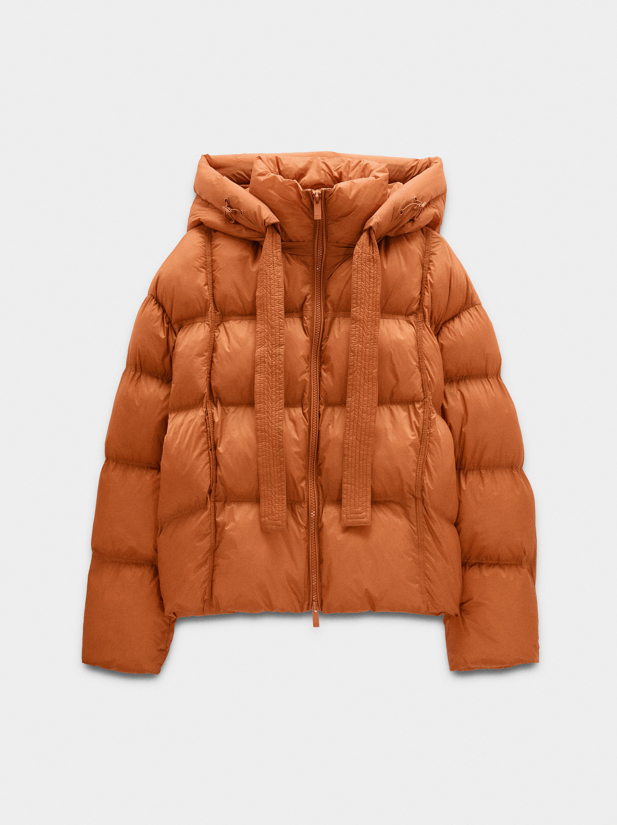 Quilted coat with removable hood image number 6.0