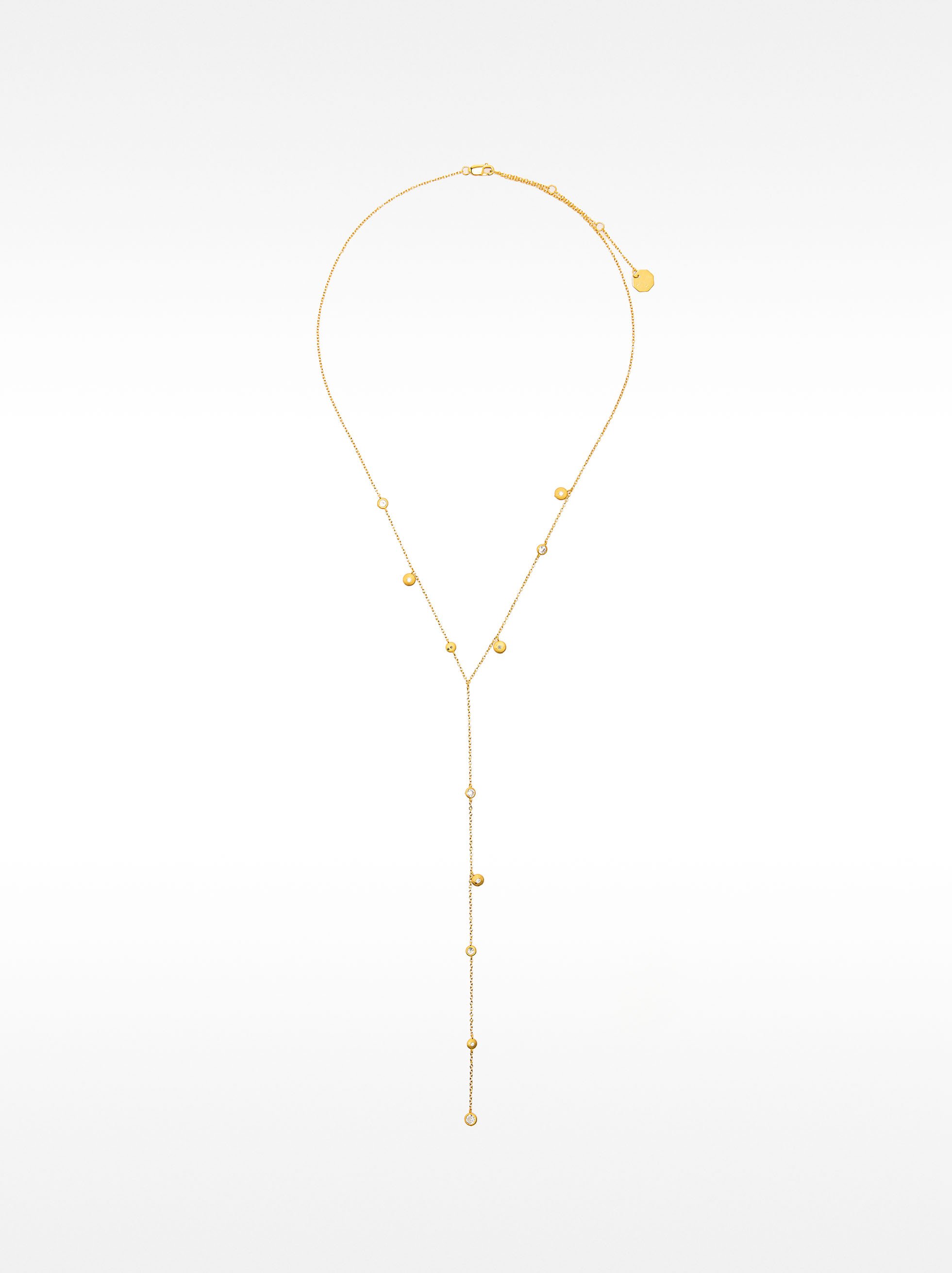 Collana con zirconi - argento sterling 925 image number 2.0
