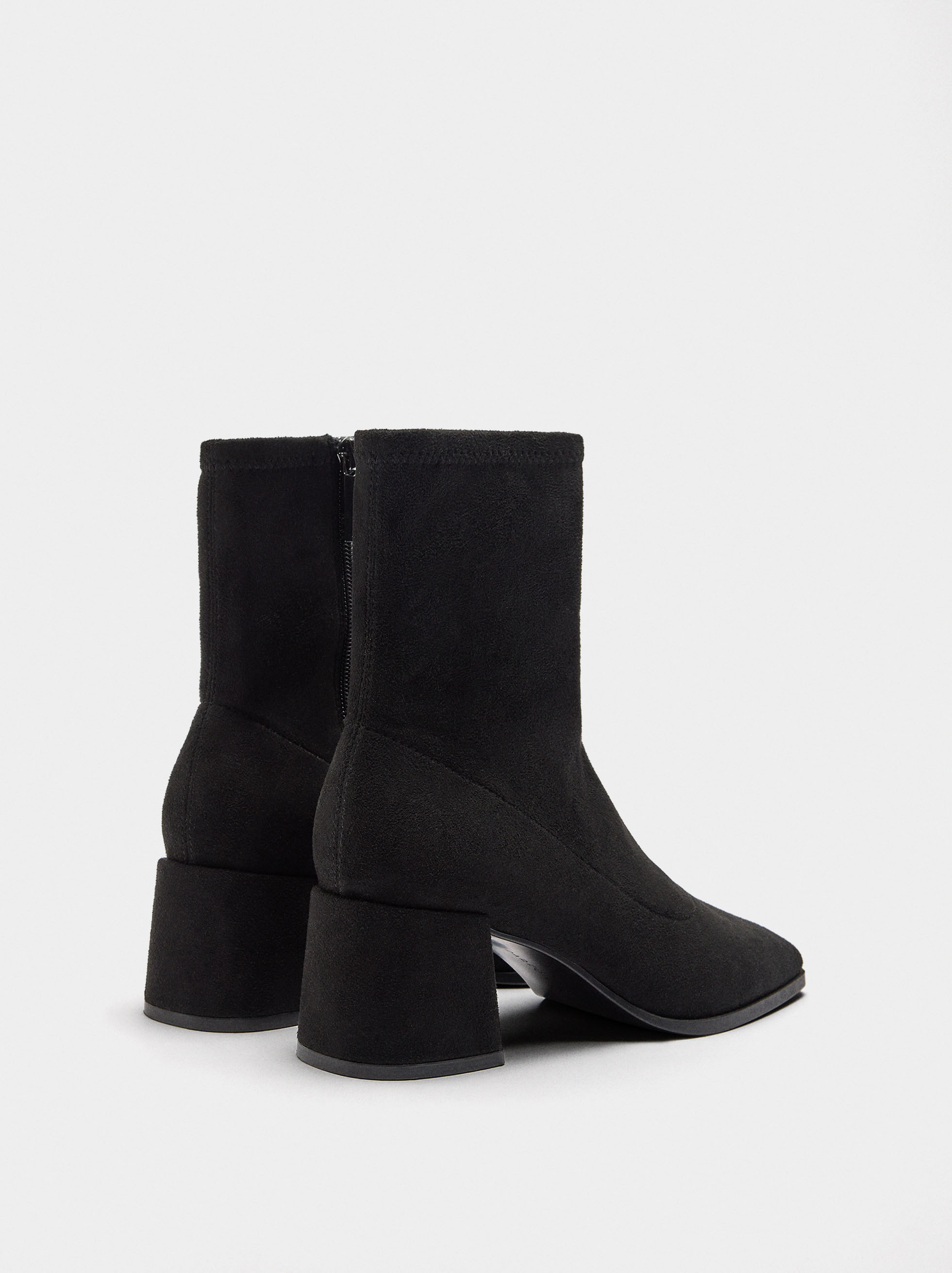 Suede effect ankle boots image number 3.0