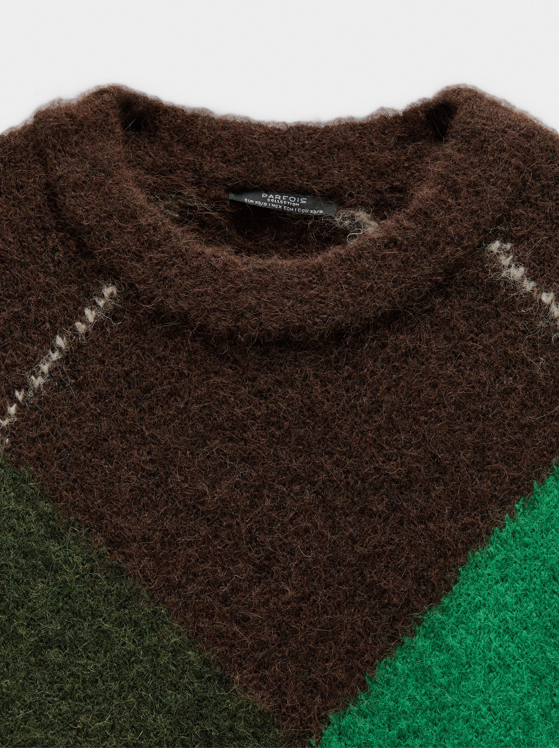 Sweater with jacquard knit image number 5.0