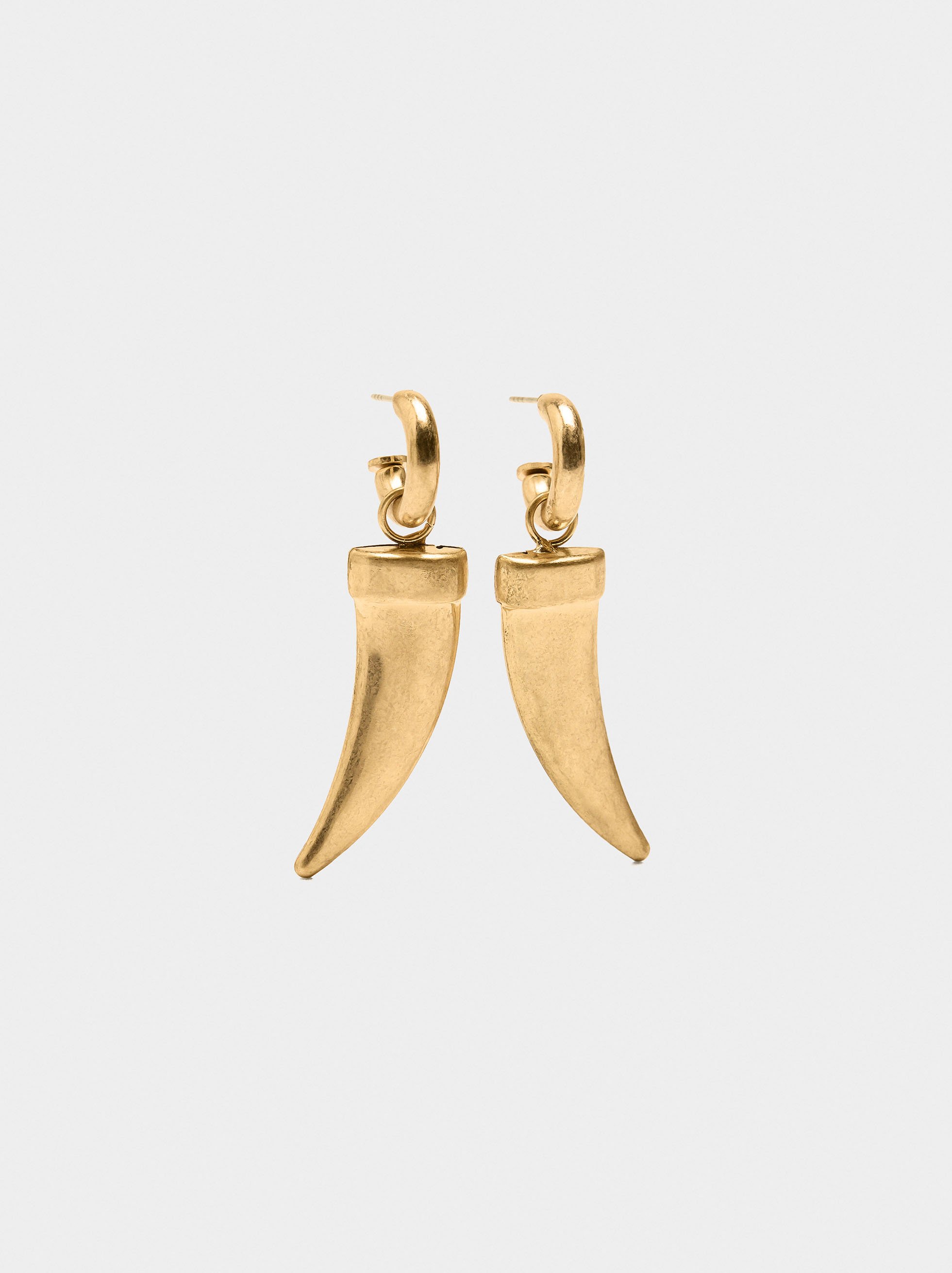 Hoop earrings with removable pendant image number 0.0