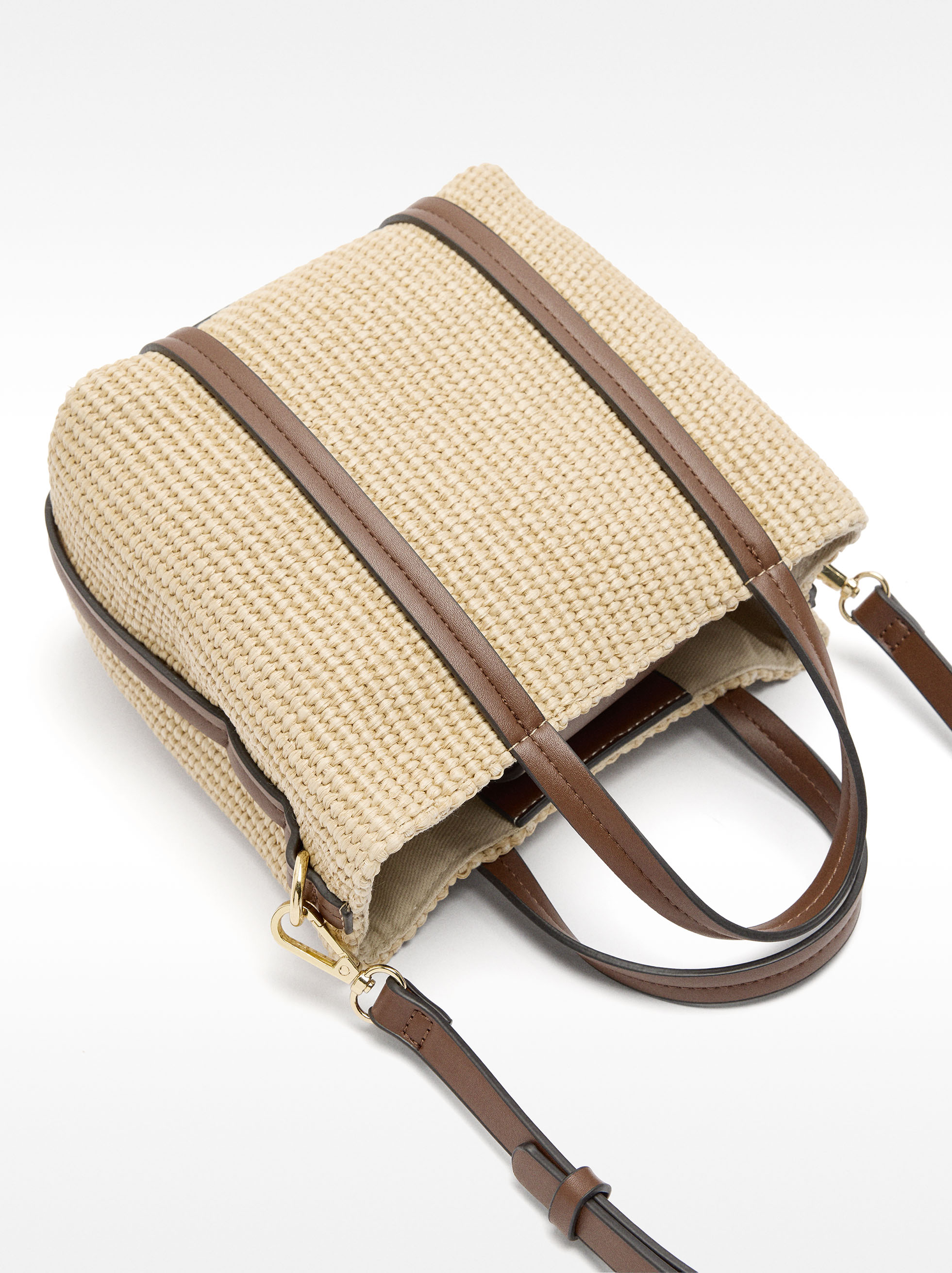 Tote-Tasche mit Stroh-Effekt image number 2.0