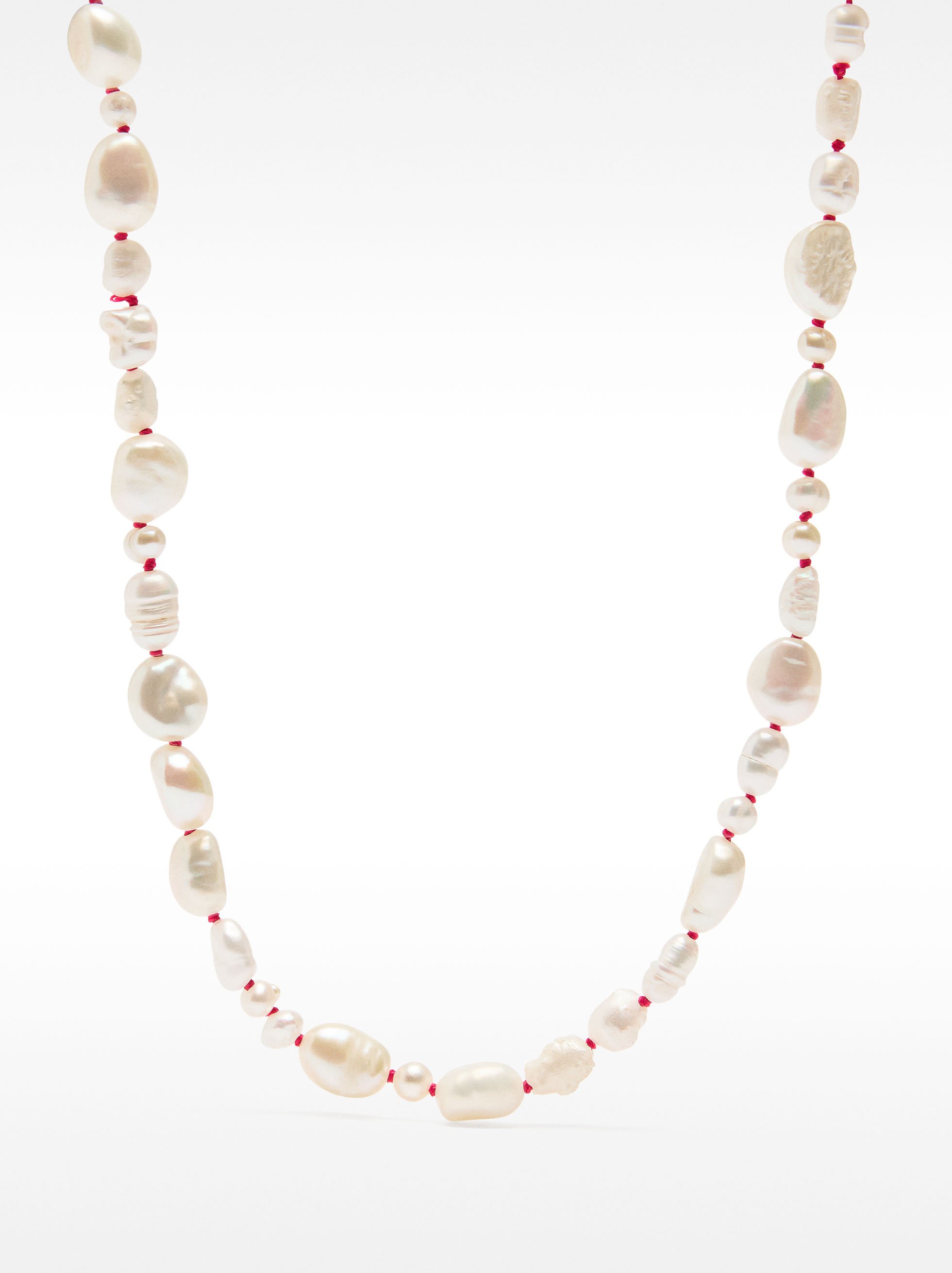 Necklace with freshwater pearls - 925 sterling silver image number 3.0