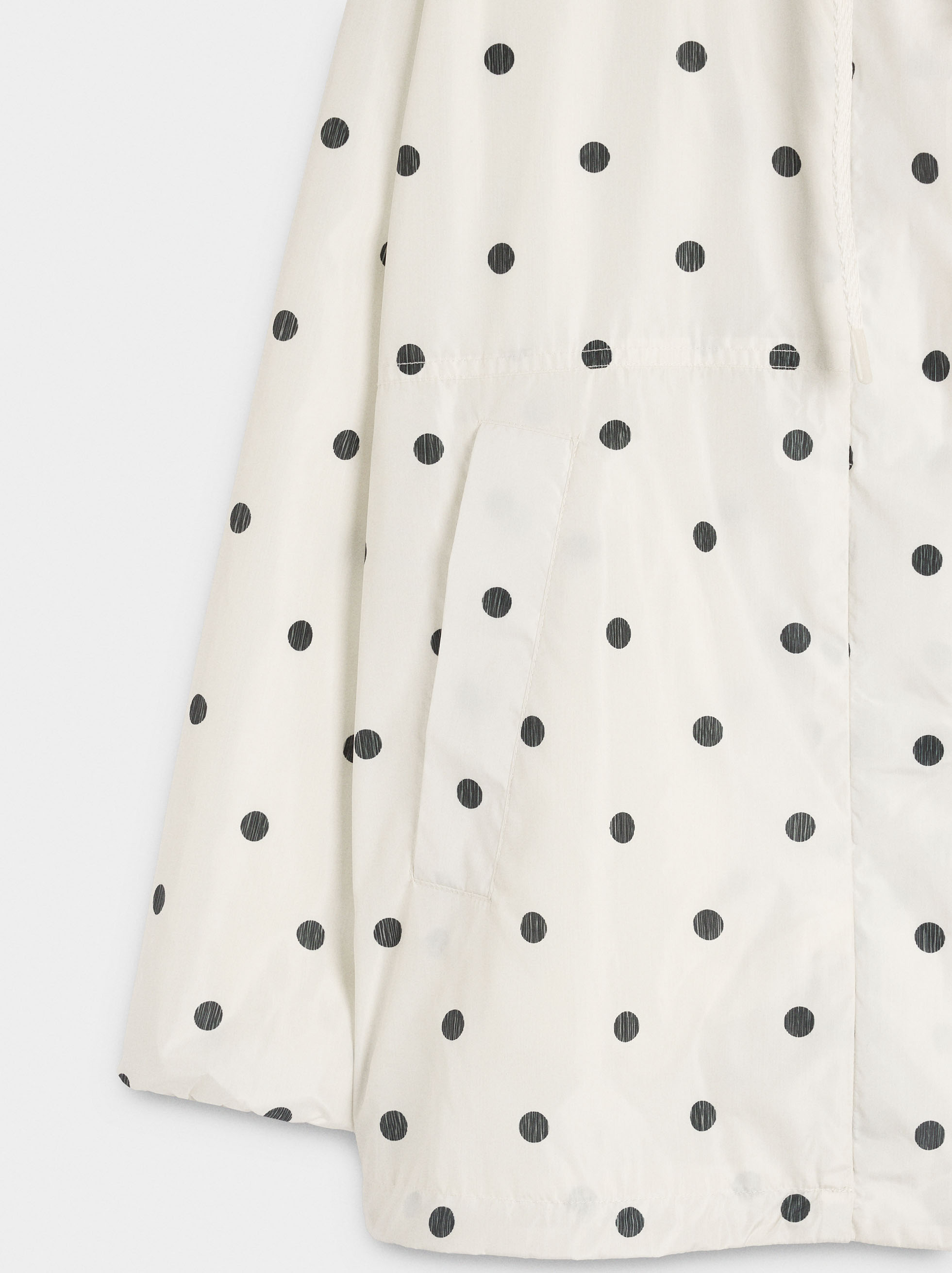 Polka dot parka with hood image number 6.0