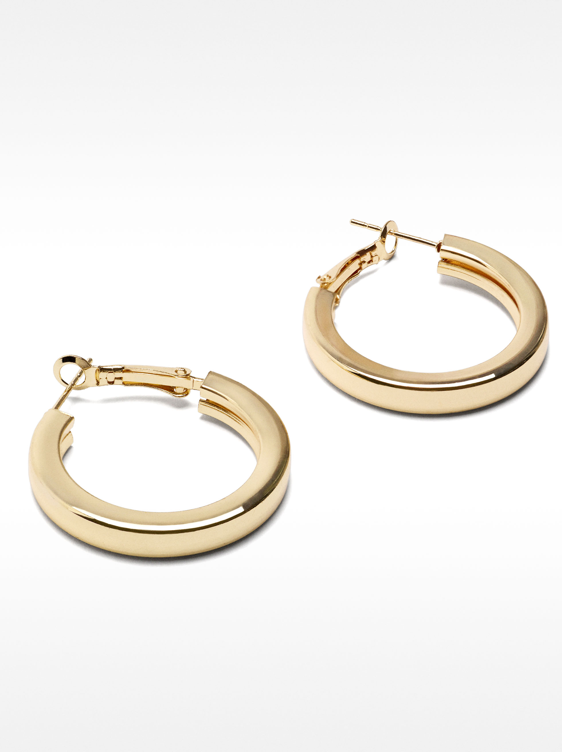 Small silver hoop earrings image number 2.0