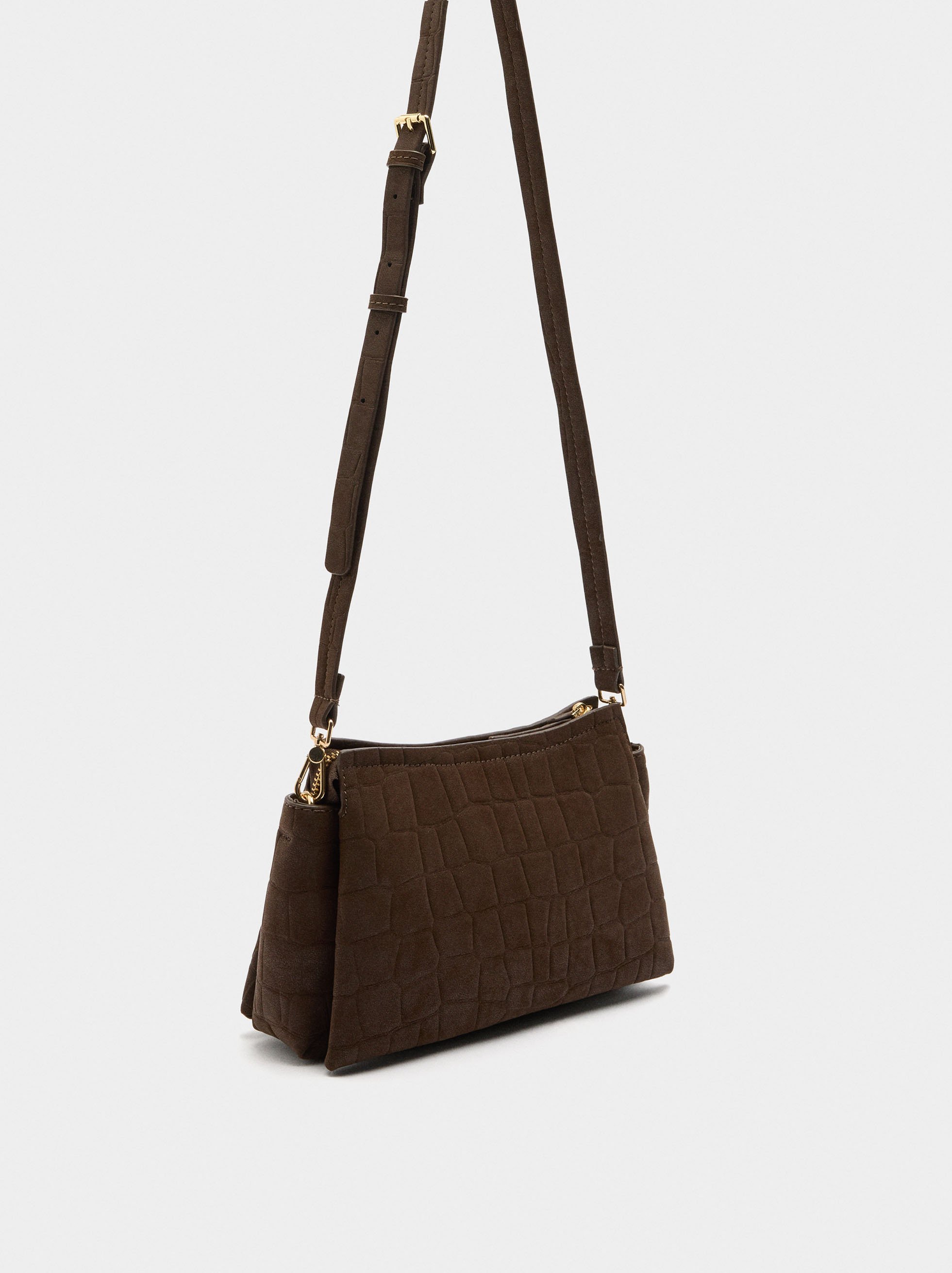 Crossbody bag with animal engraving image number 3.0