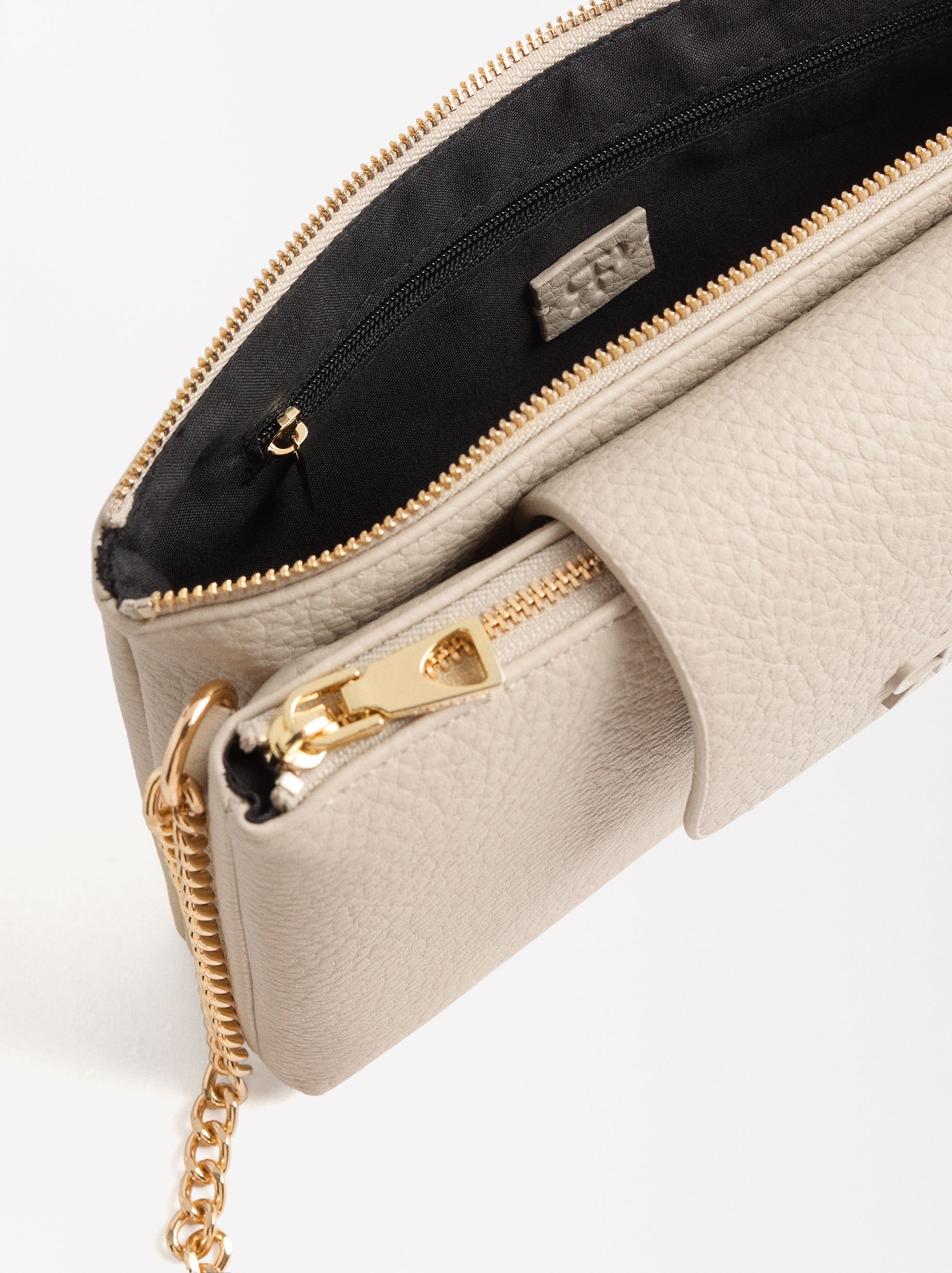 Bolso bandolera con textura image number 1.0