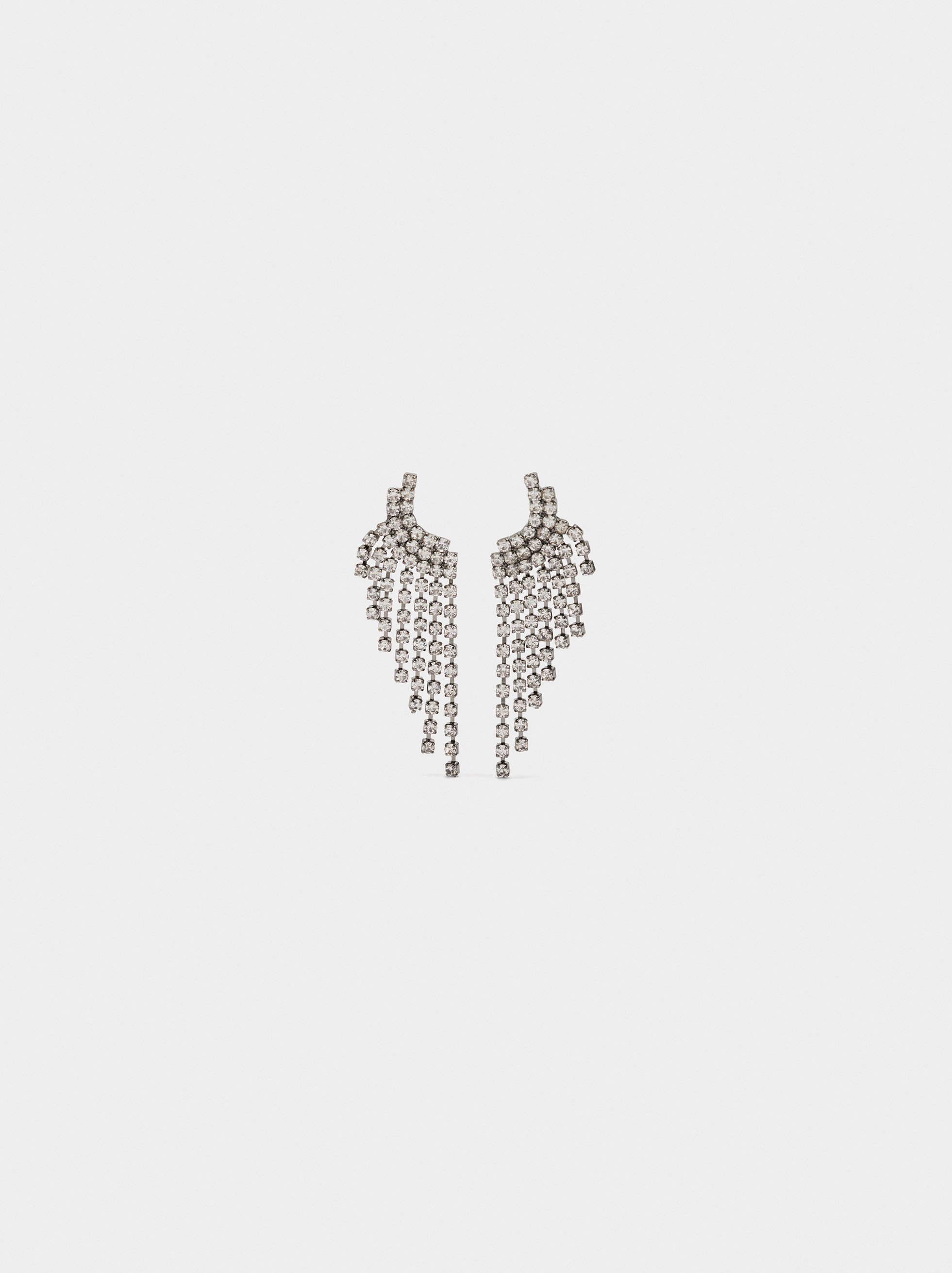 Cascade earrings with crystals image number 0.0