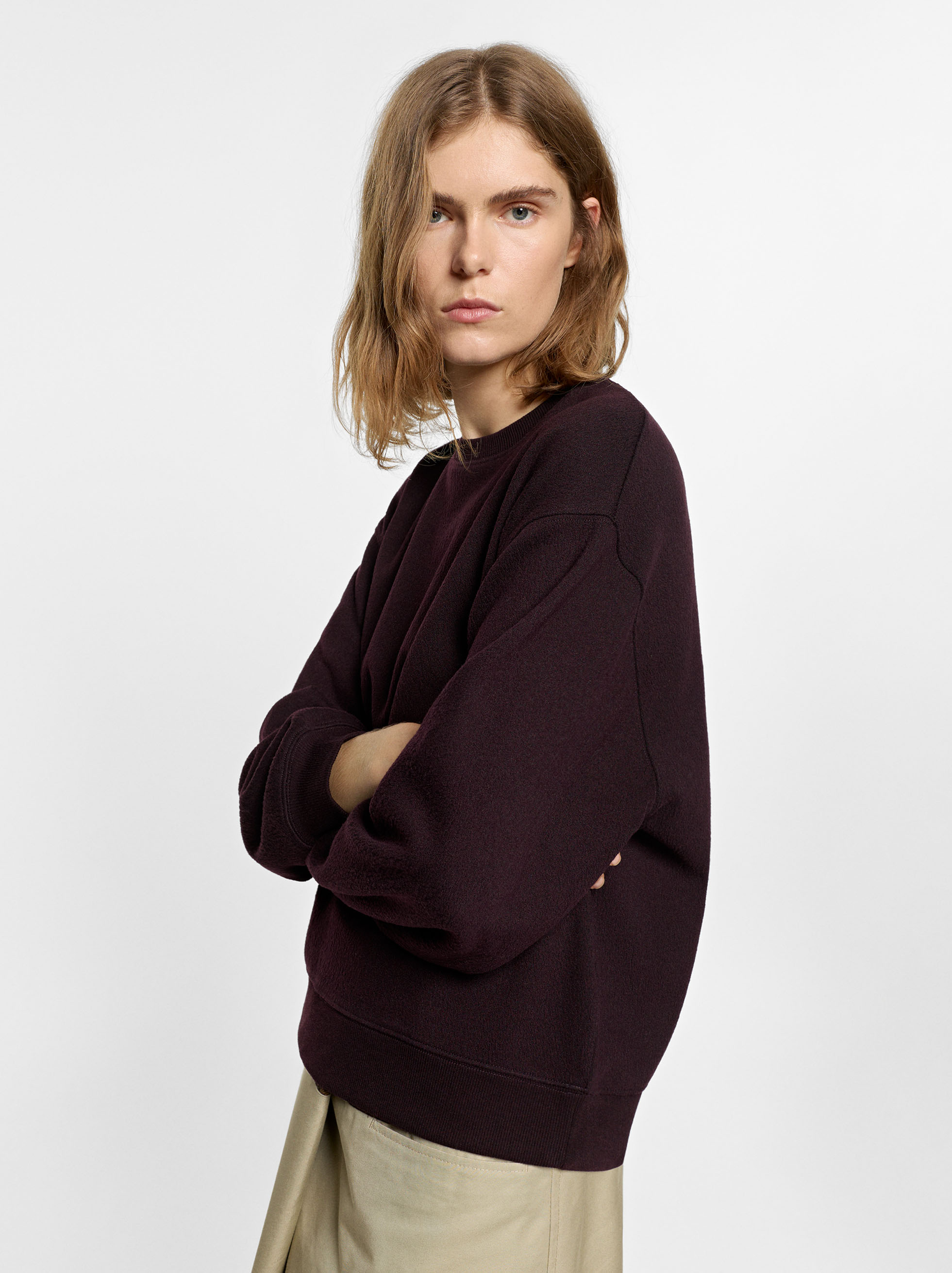 Sweatshirt avec texture image number 2.0