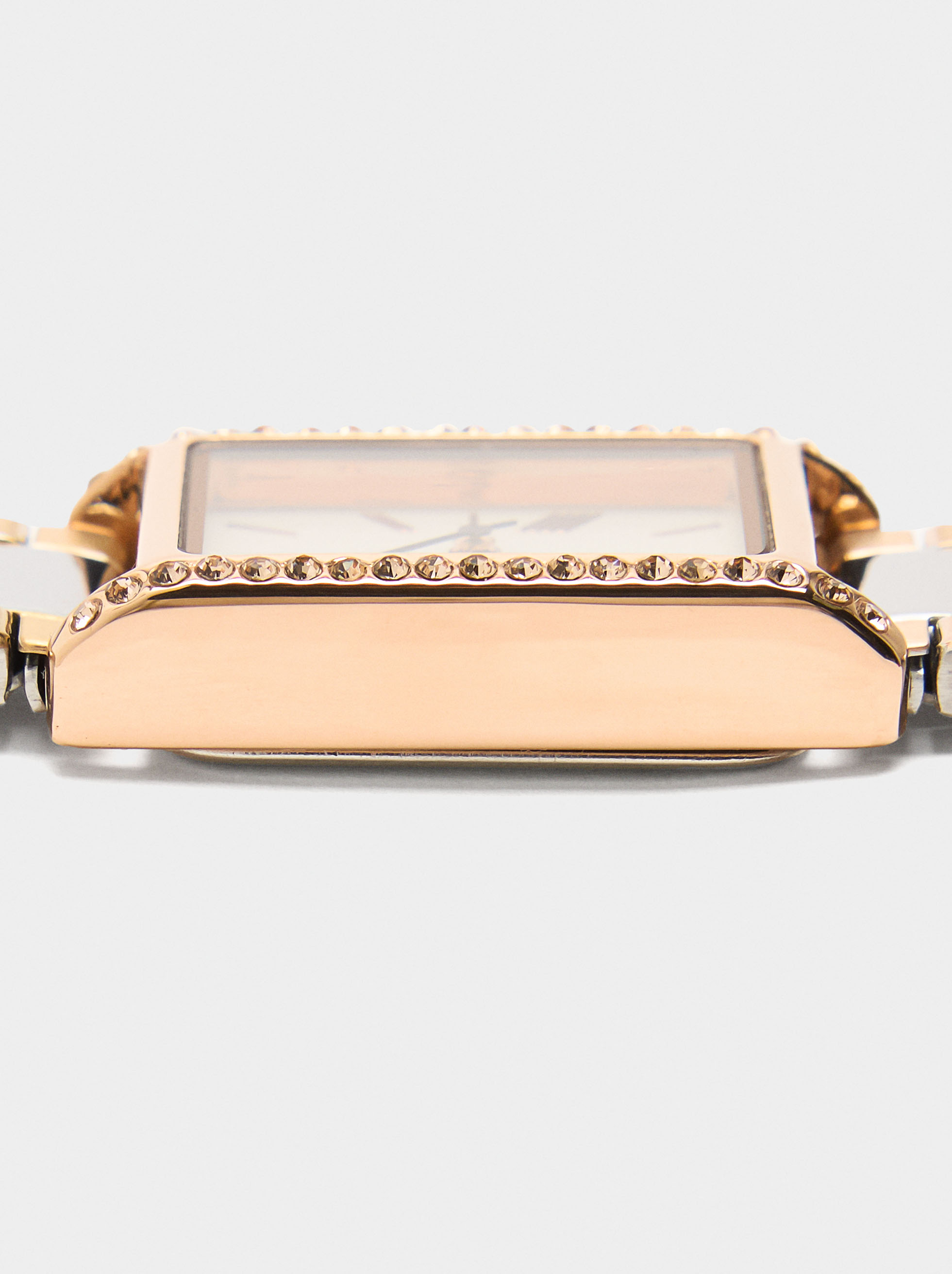 Montre bicolore avec bracelet en acier inoxydable image number 4.0