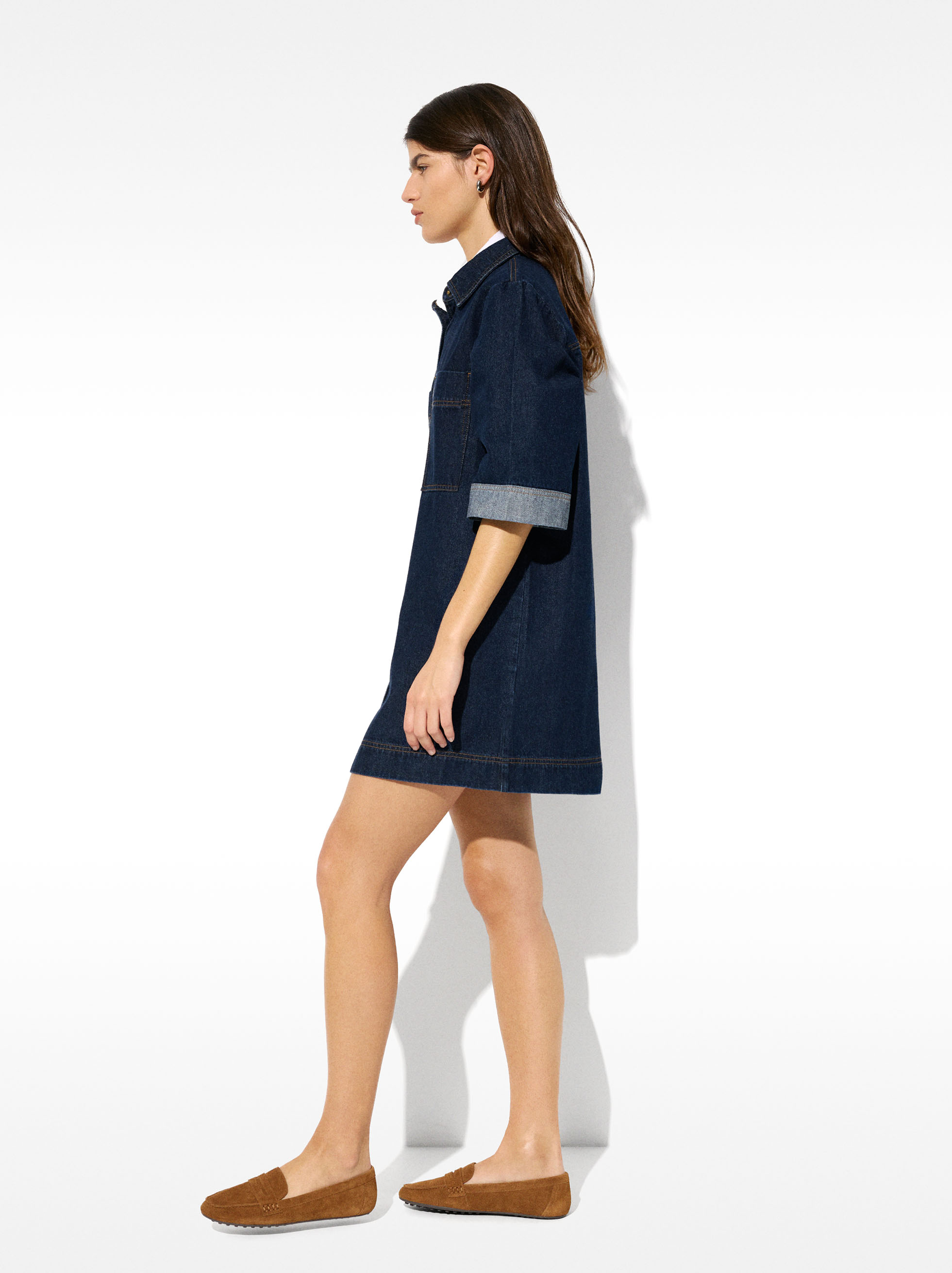 Robe courte denim image number 1.0