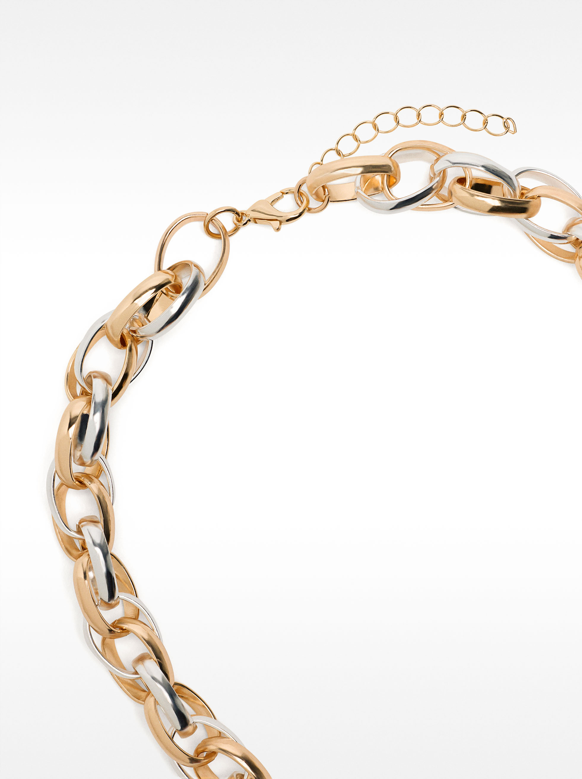 Set de colar com pulseira bicolor image number 5.0