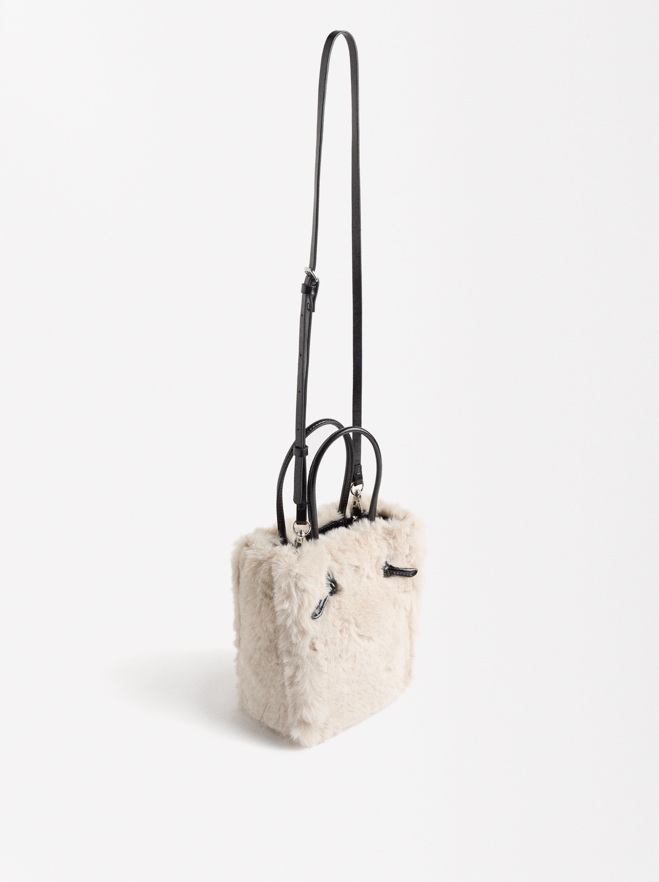Tote-Tasche mit Fell-Effekt image number 3.0
