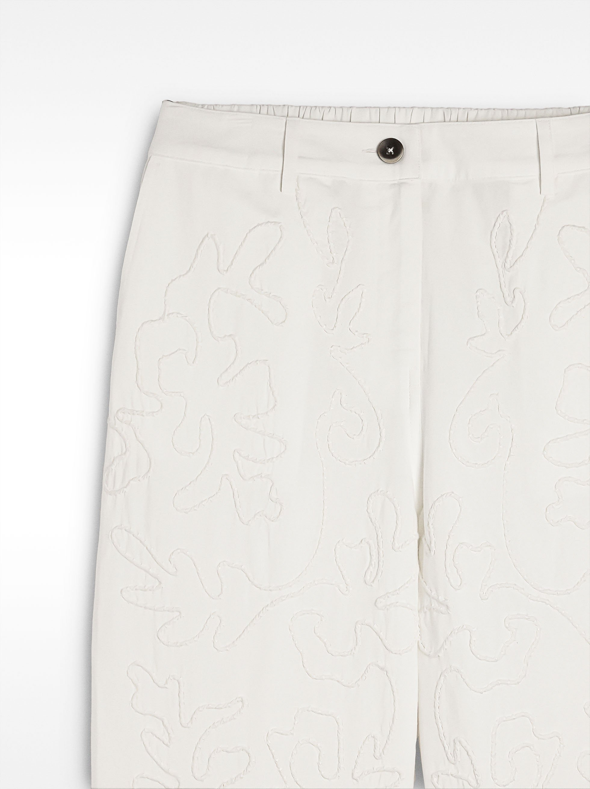 Pantalon avec broderies 100 % coton image number 6.0