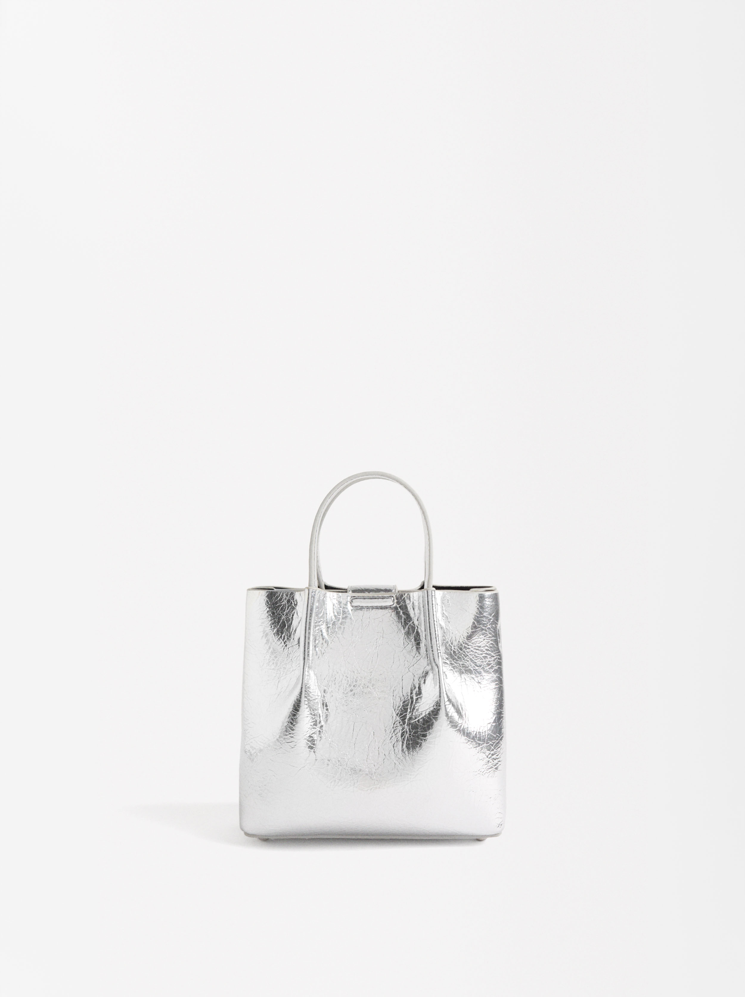 Bolso tote metalizado image number 0.0