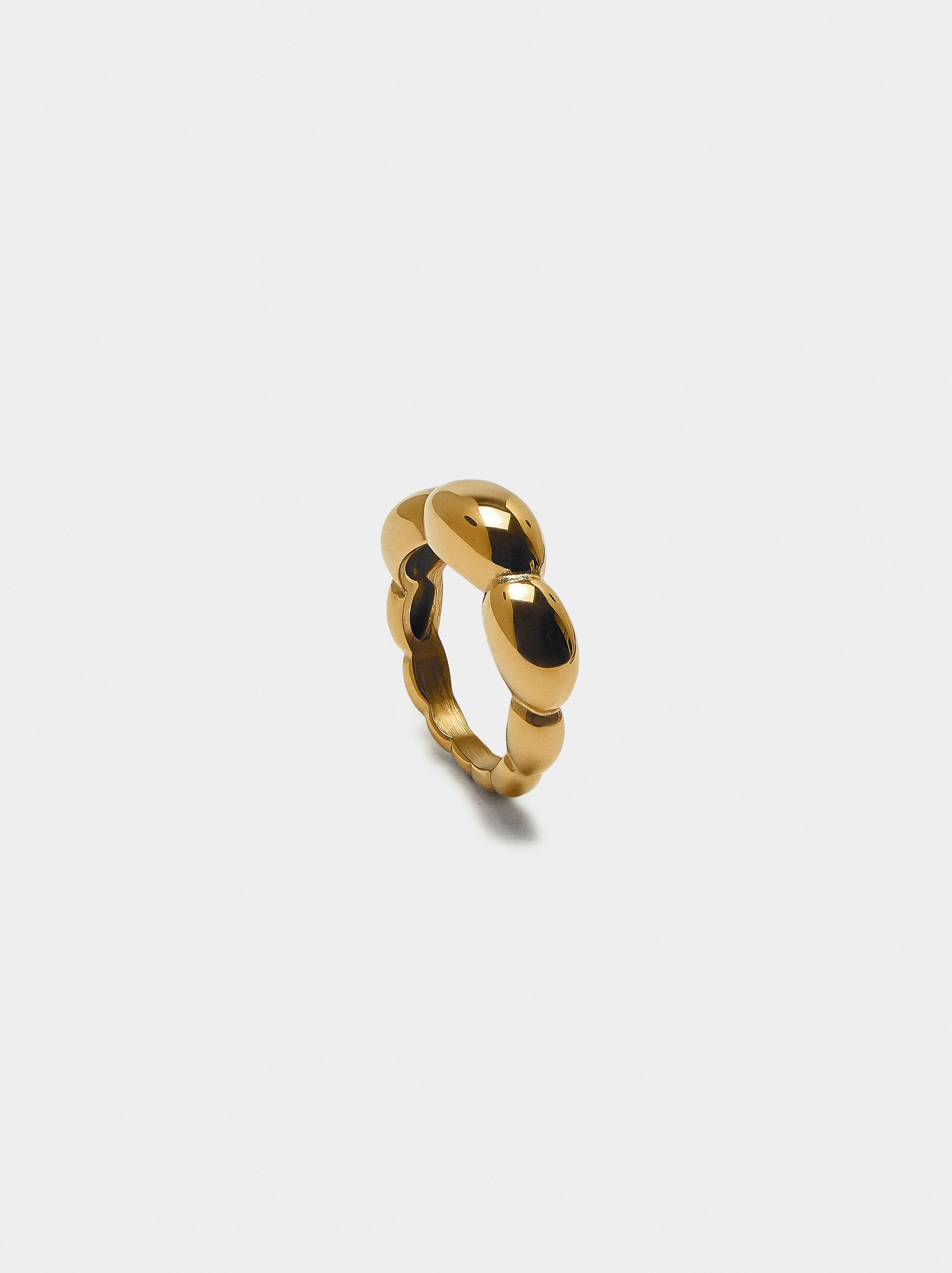 Bague ovales superposées - acier inoxydable image number 1.0