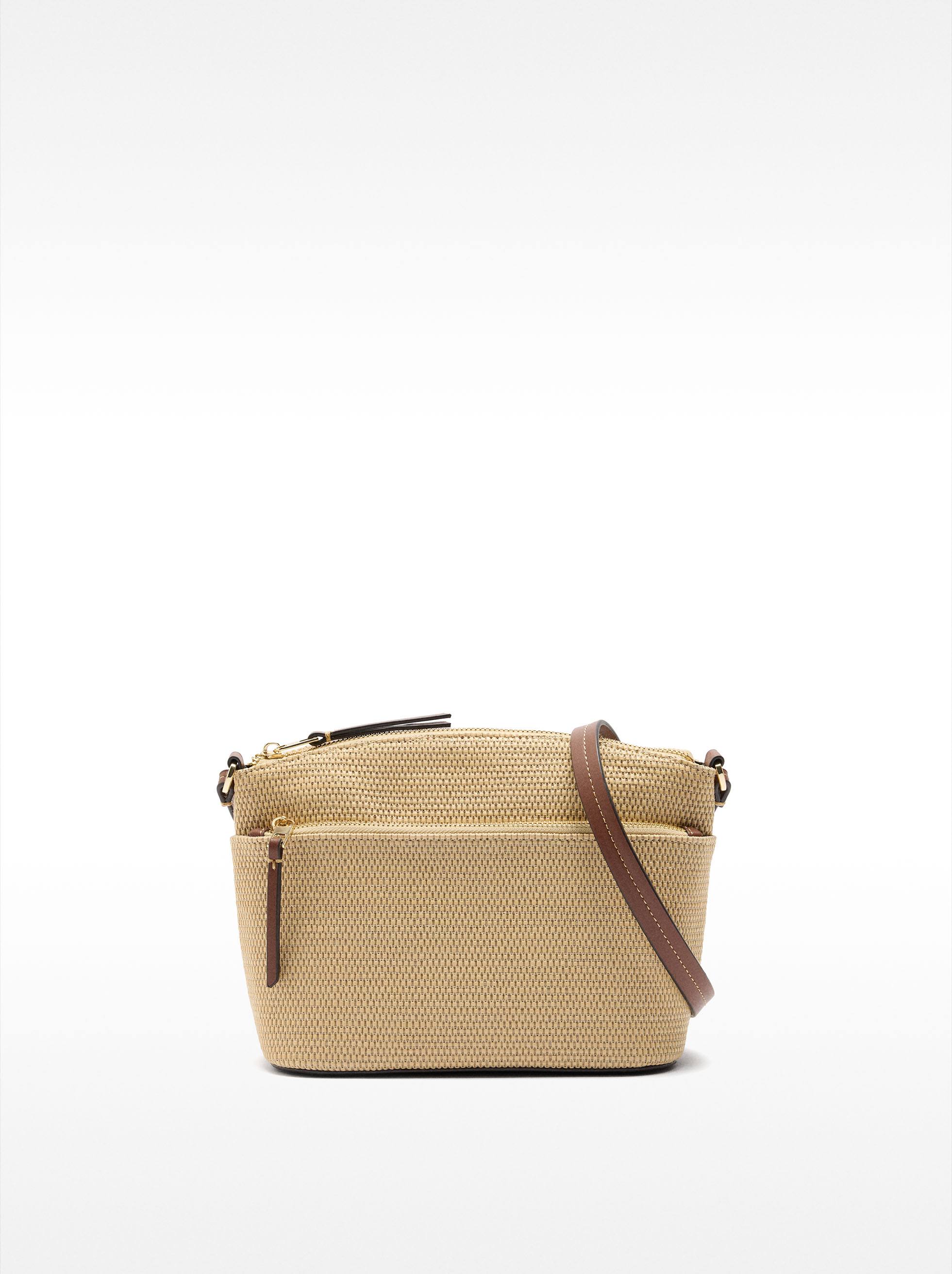 Bolso bandolera efecto rafia image number 0.0