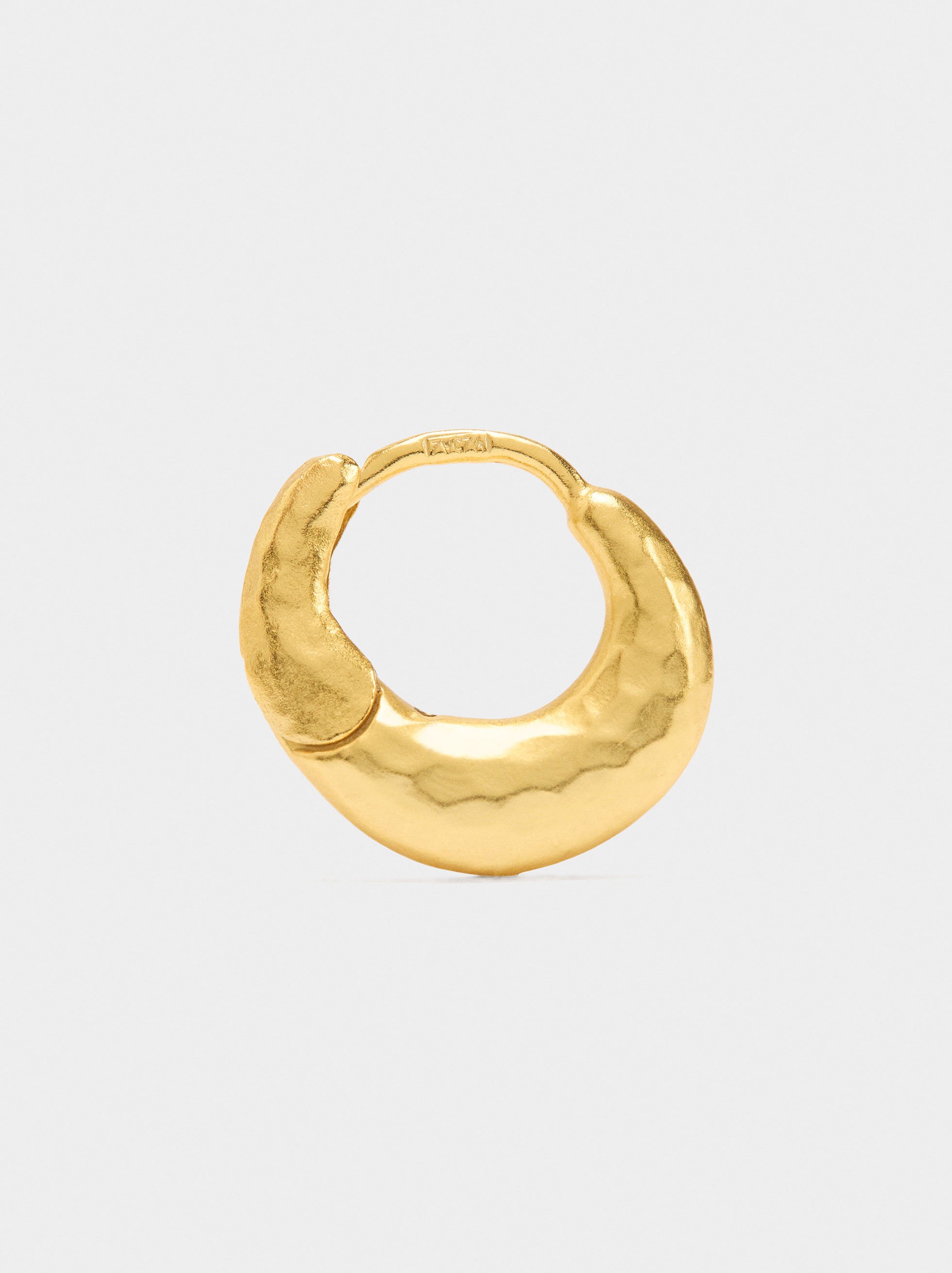 Irregular hoop earrings – 925 sterling silver image number 2.0