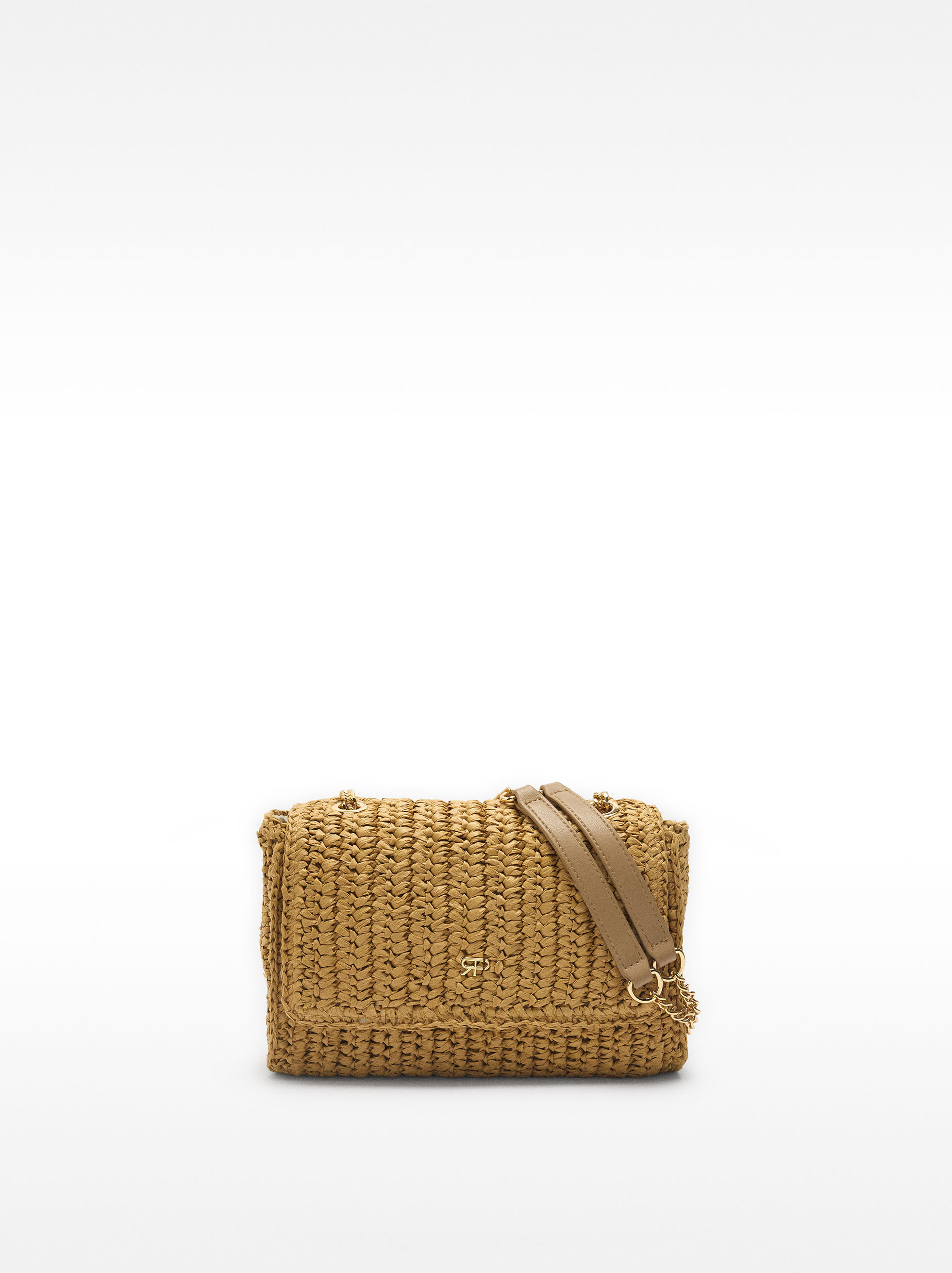 Borsa a spalla effetto paglia image number 0.0